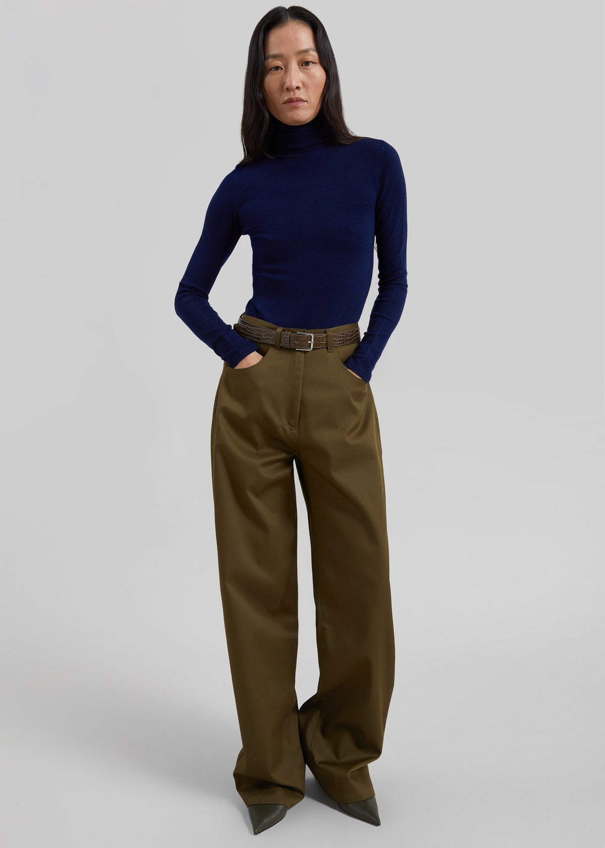 Calcaterra 5 Pockets Trousers - Olive