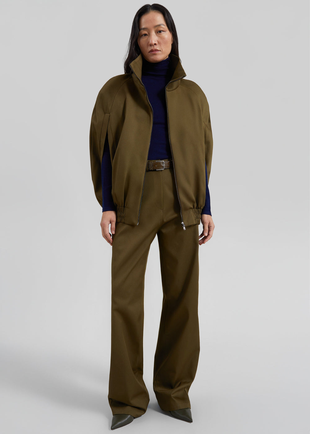 Calcaterra Cocoon Cape - Olive