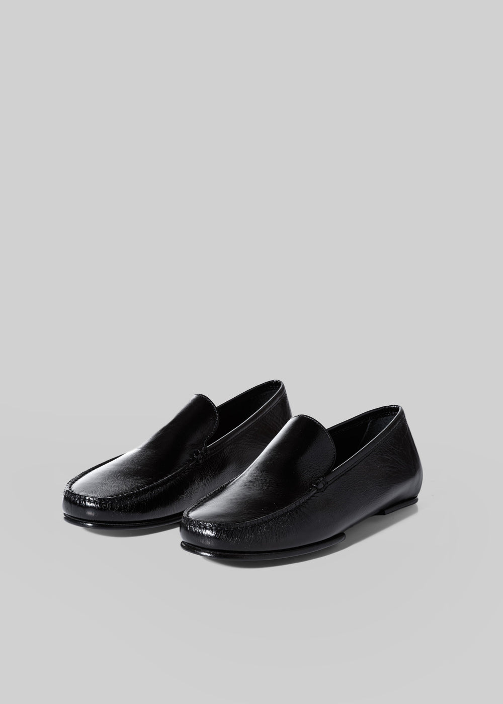Calcaterra Leather Mocassino Isole - Shiny Black