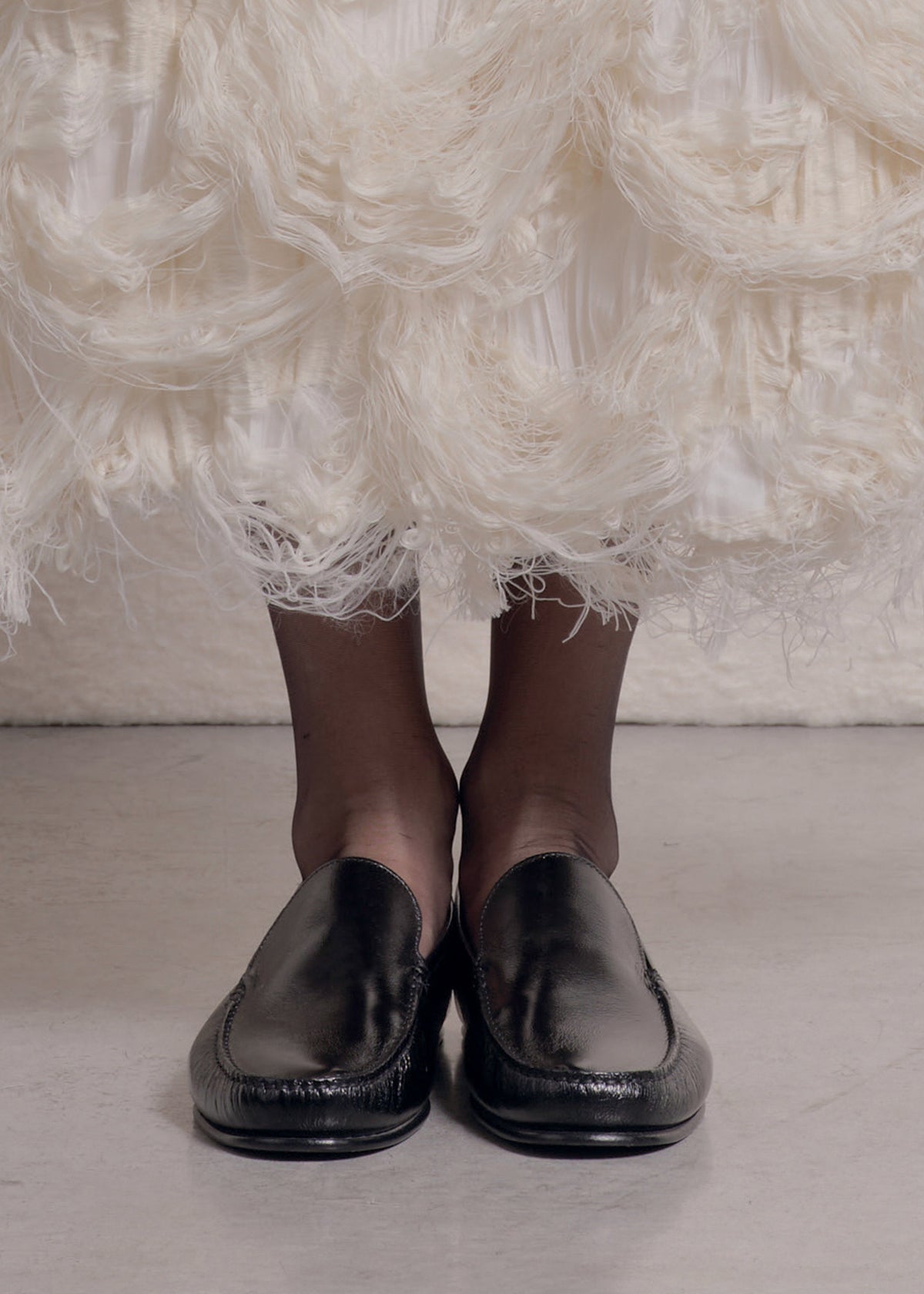 Calcaterra Leather Mocassino Isole - Shiny Black