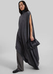 Calcaterra Merino Cape Asymmetric Knit - Grey