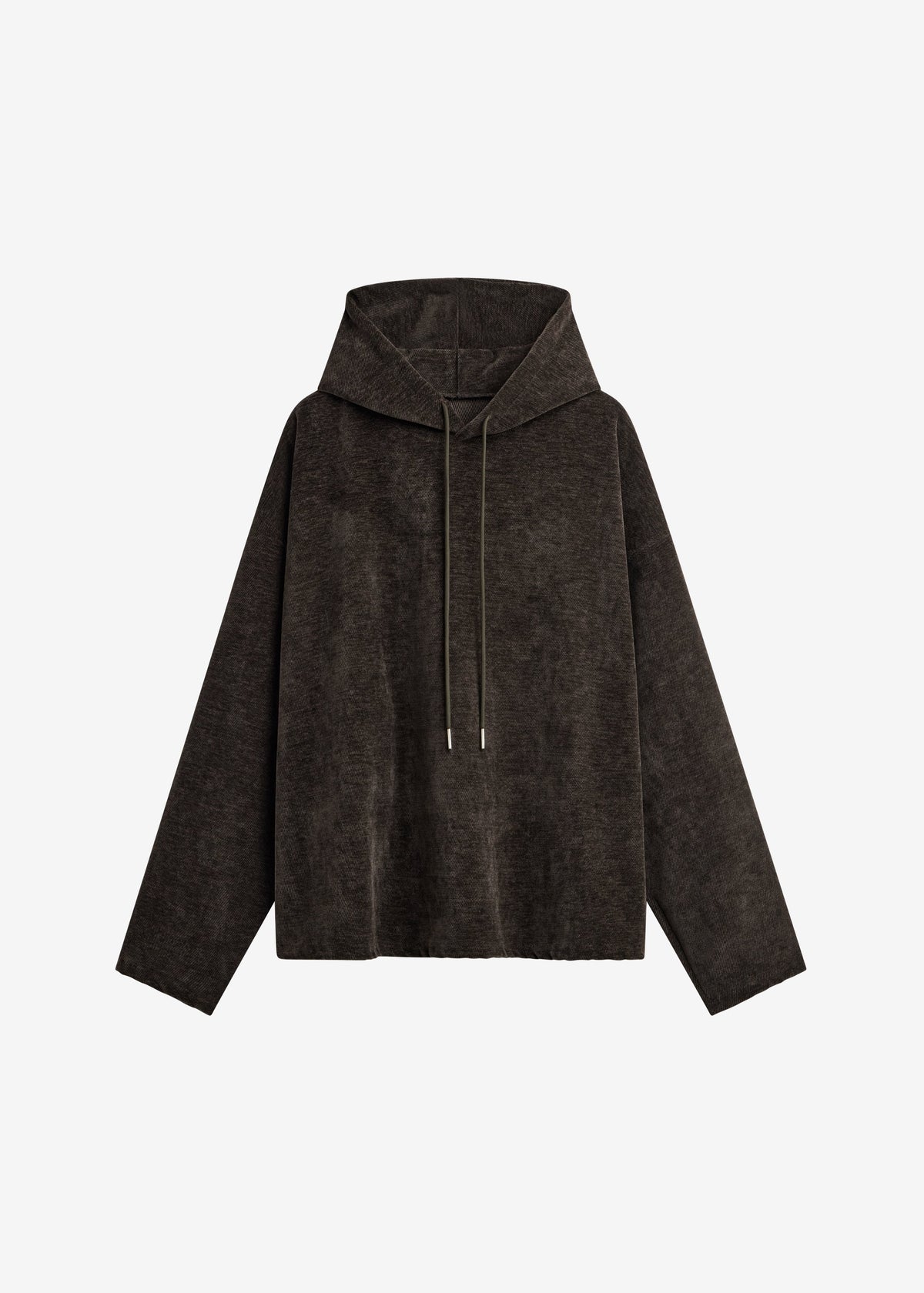 Caleb Velvet Hoodie - Brown - 9
