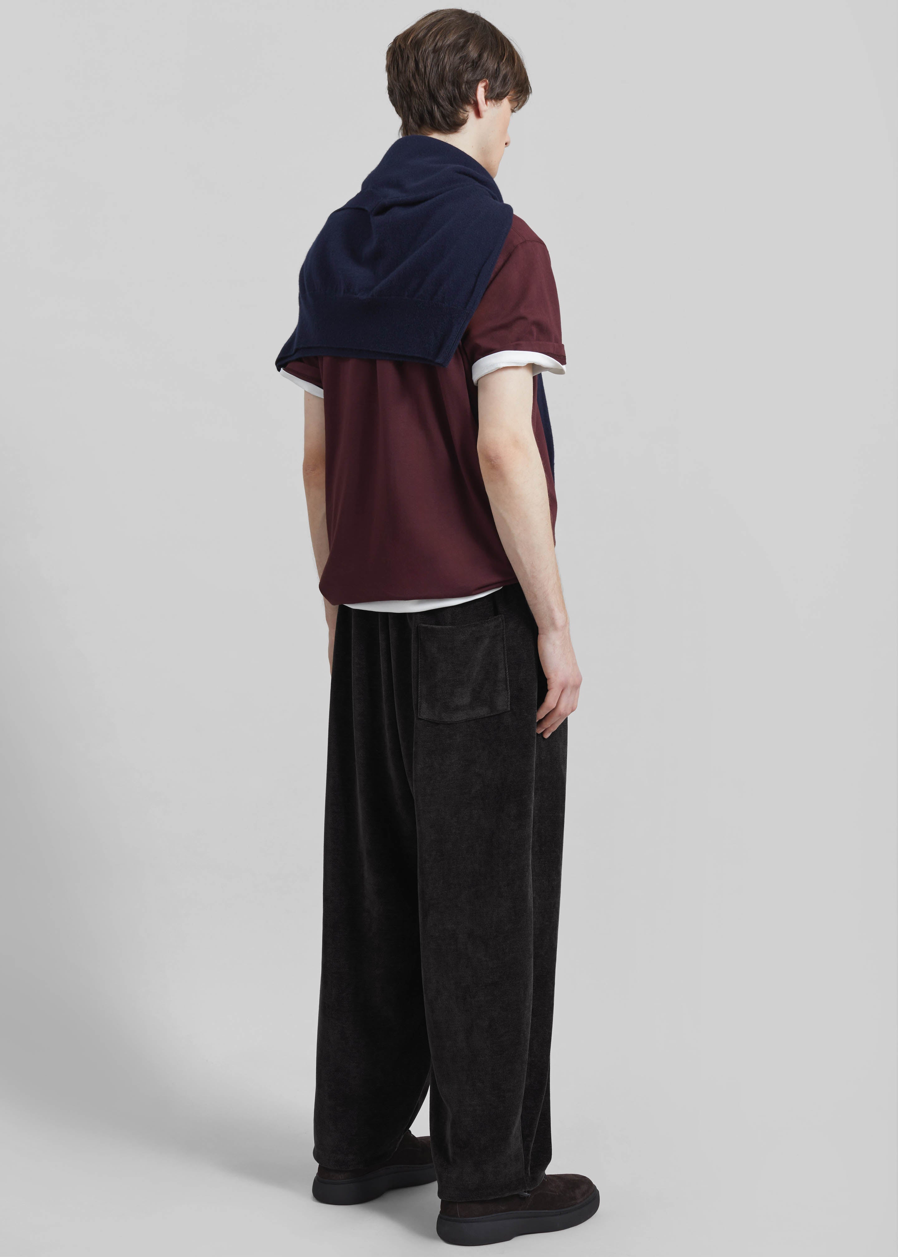 Caleb Velvet Joggers - Black - 6