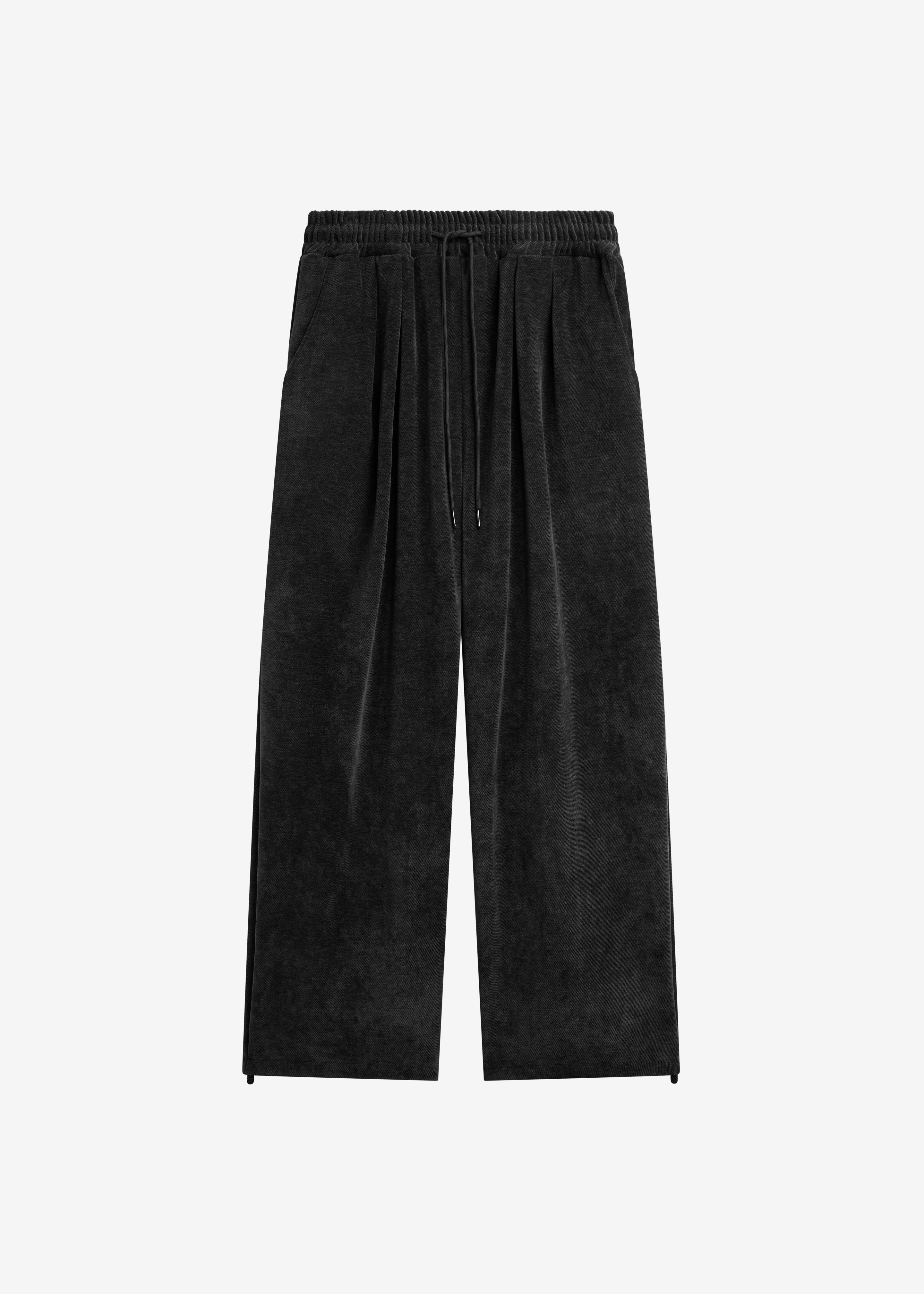 Caleb Velvet Joggers - Black - 7