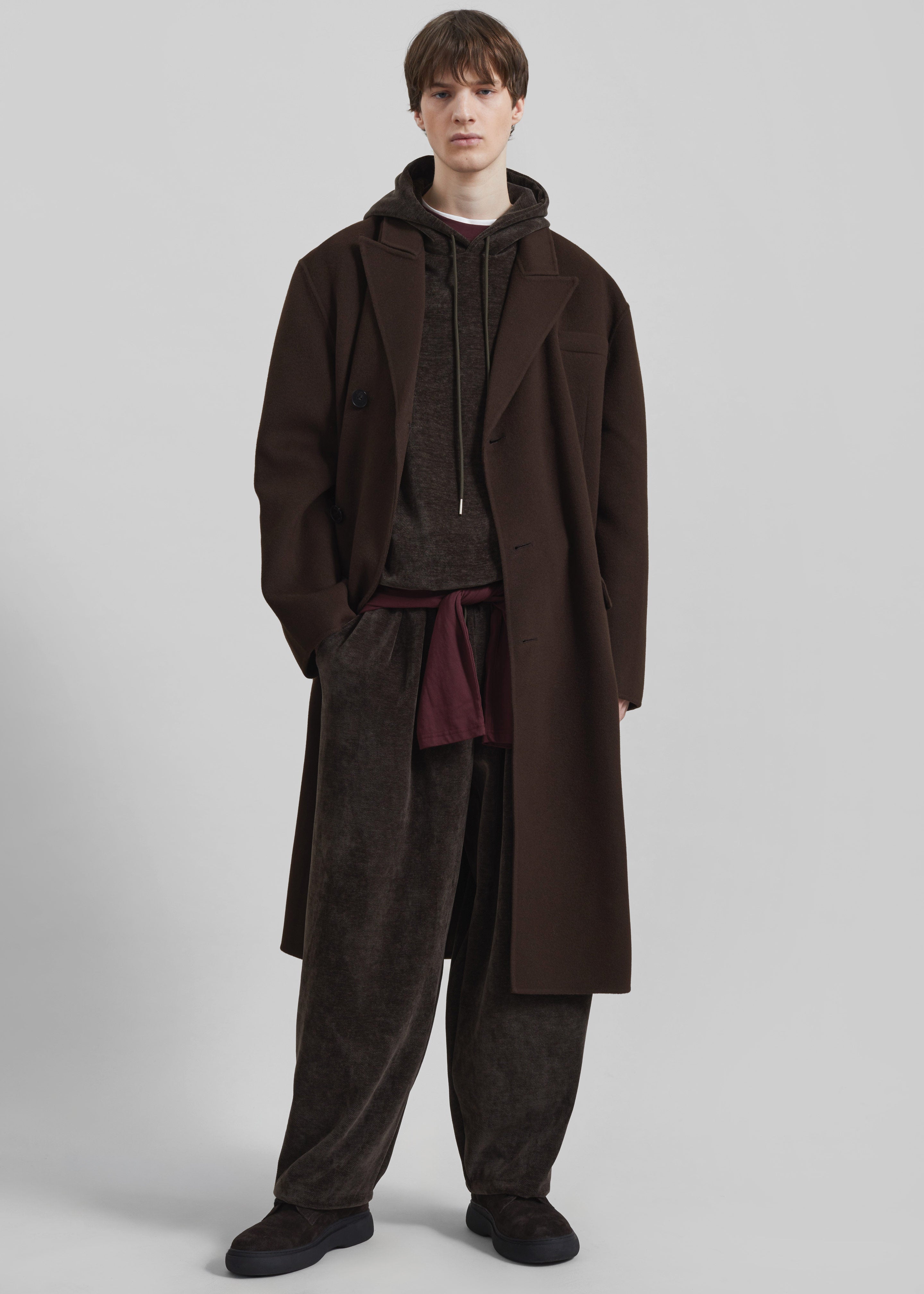 Caleb Velvet Joggers - Brown - 7