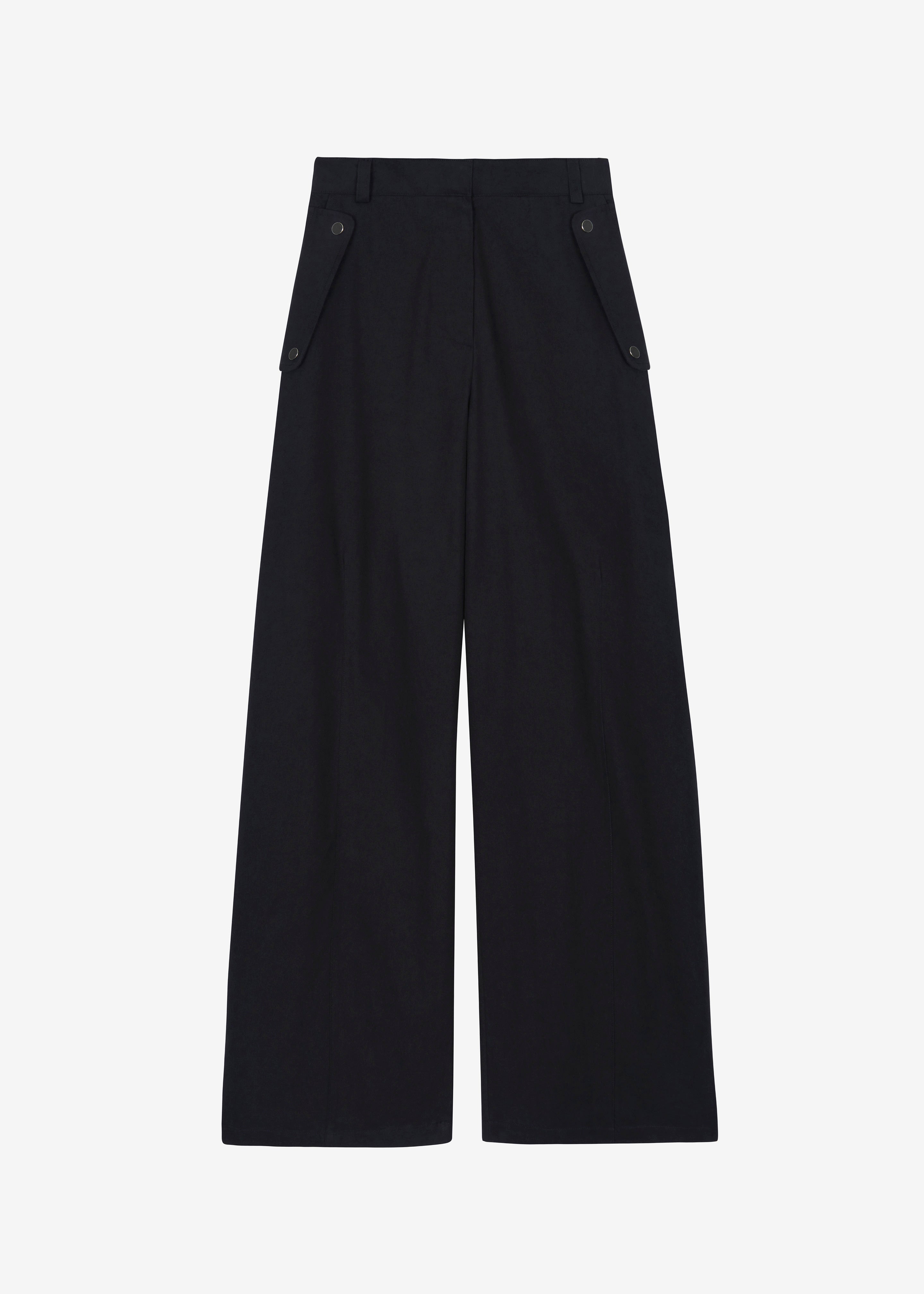 Calix Wide Leg Pants - Black - 9