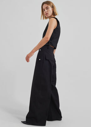 Calix Wide Leg Pants - Black