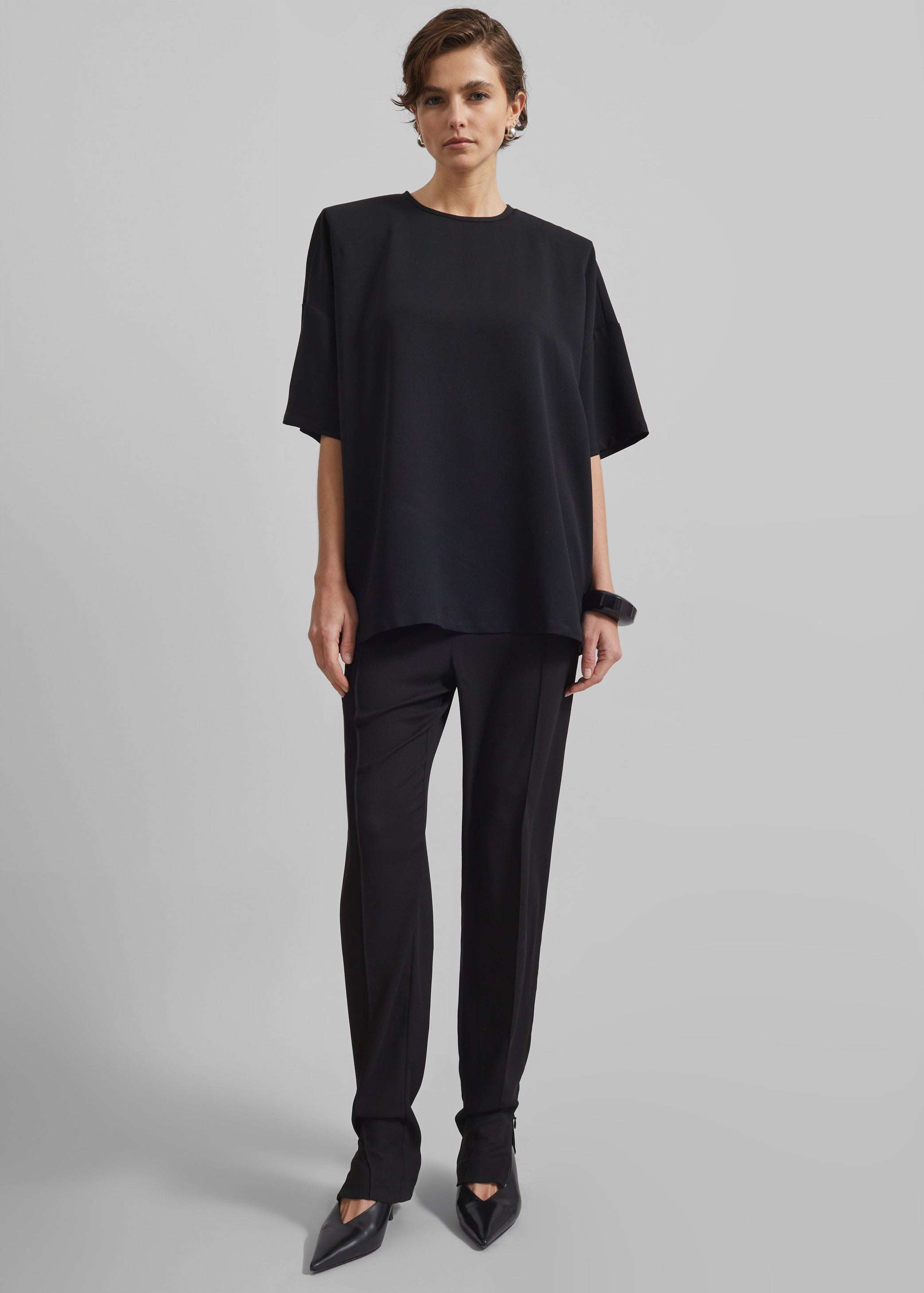 Shop the look image for Callice Padded T-Shirt - Black