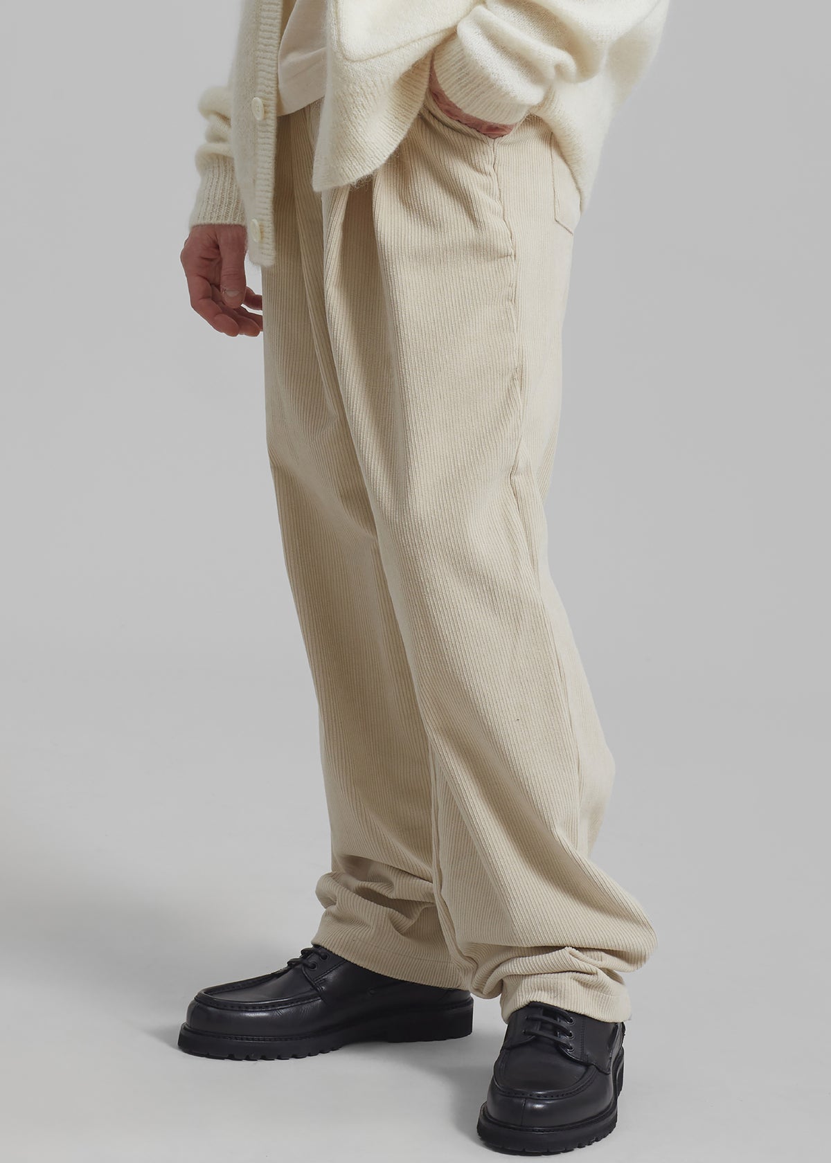 Camden Corduroy Pants - Cream - 4