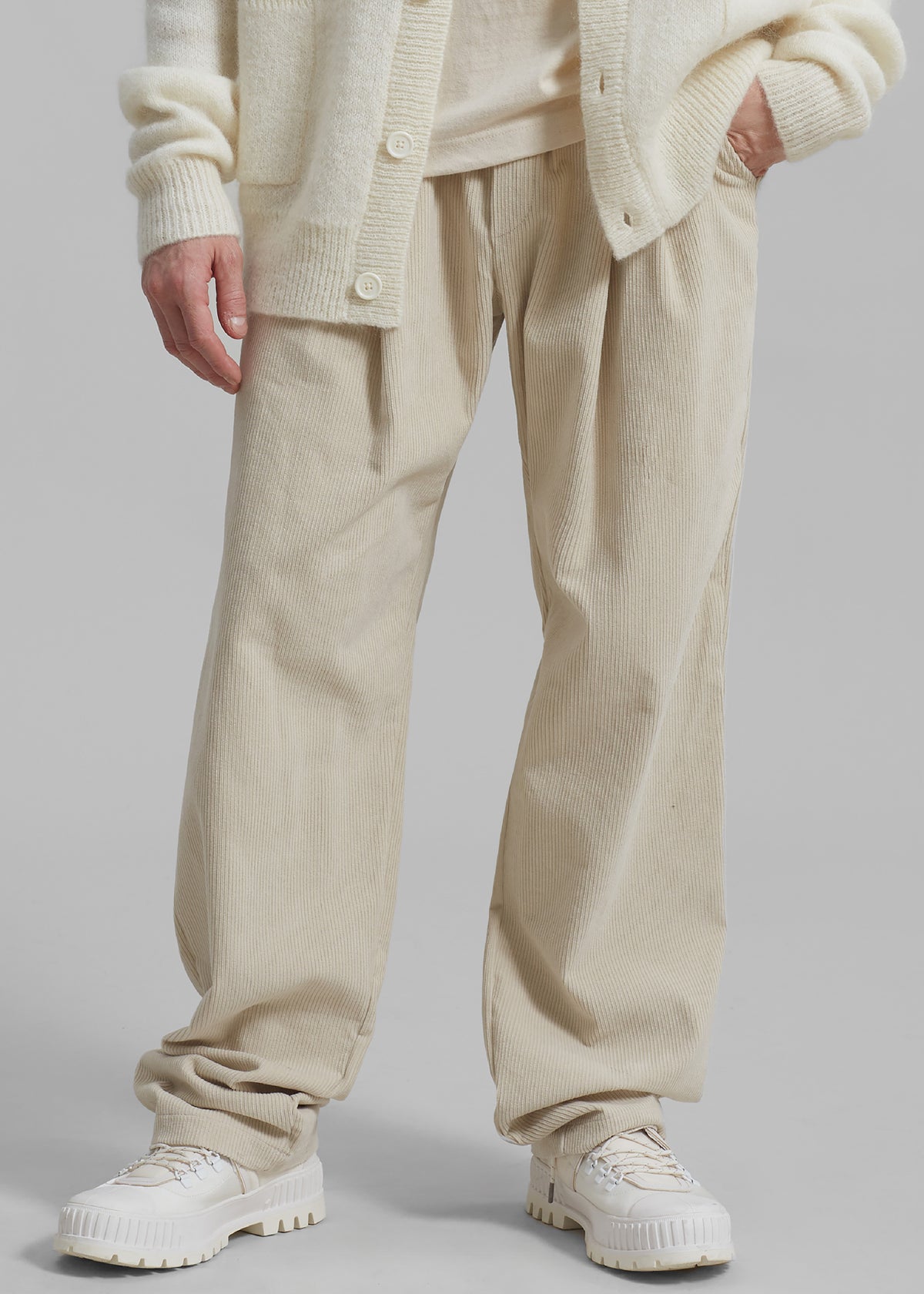 Camden Corduroy Pants - Cream - 2