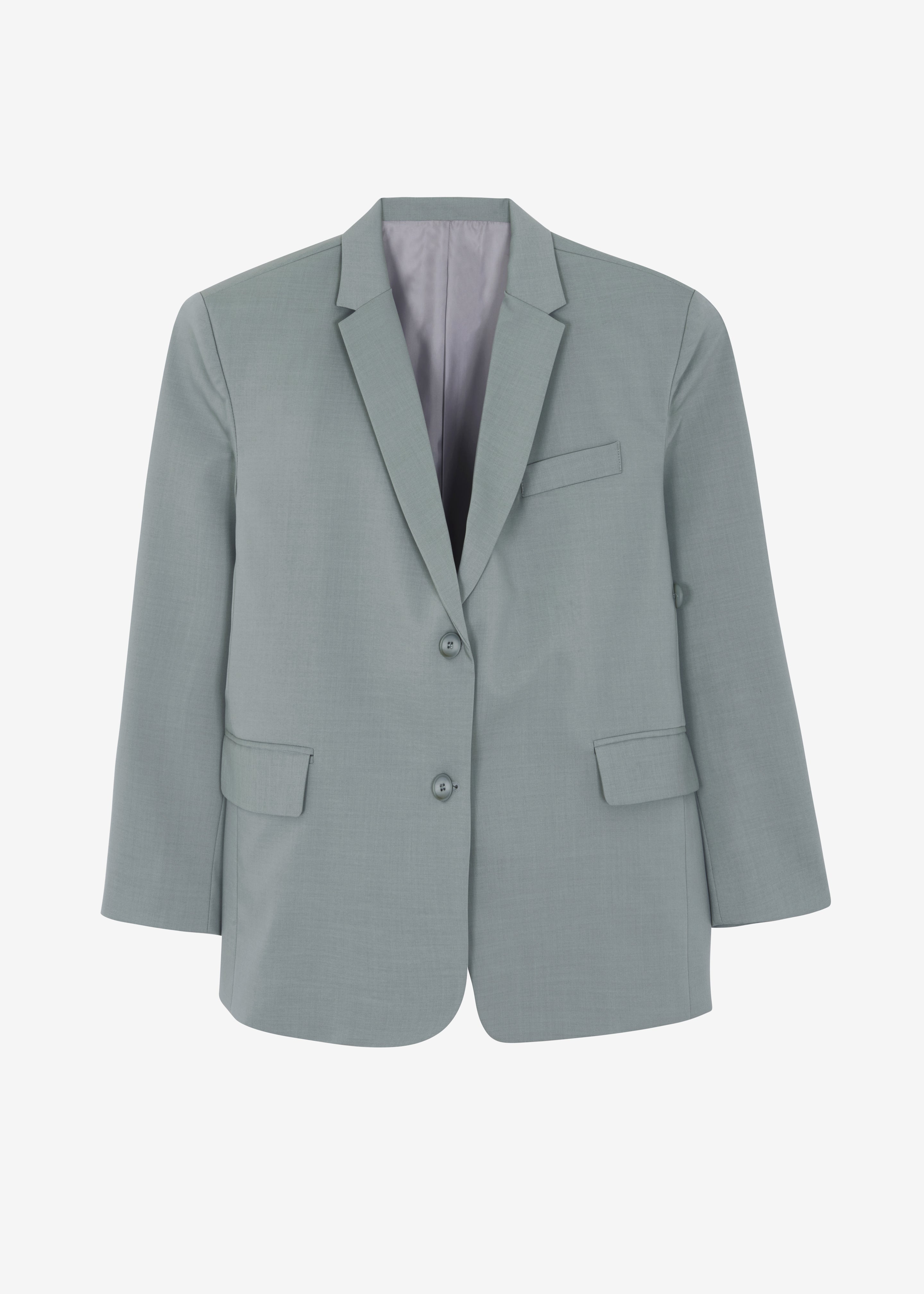 Caris Padded Blazer - Grey - 9