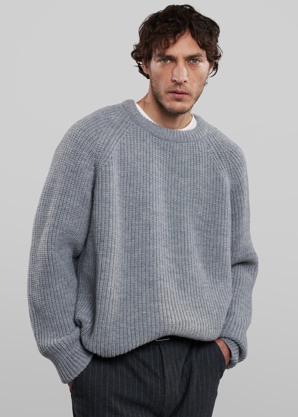 Carter Crewneck Sweater - Grey
