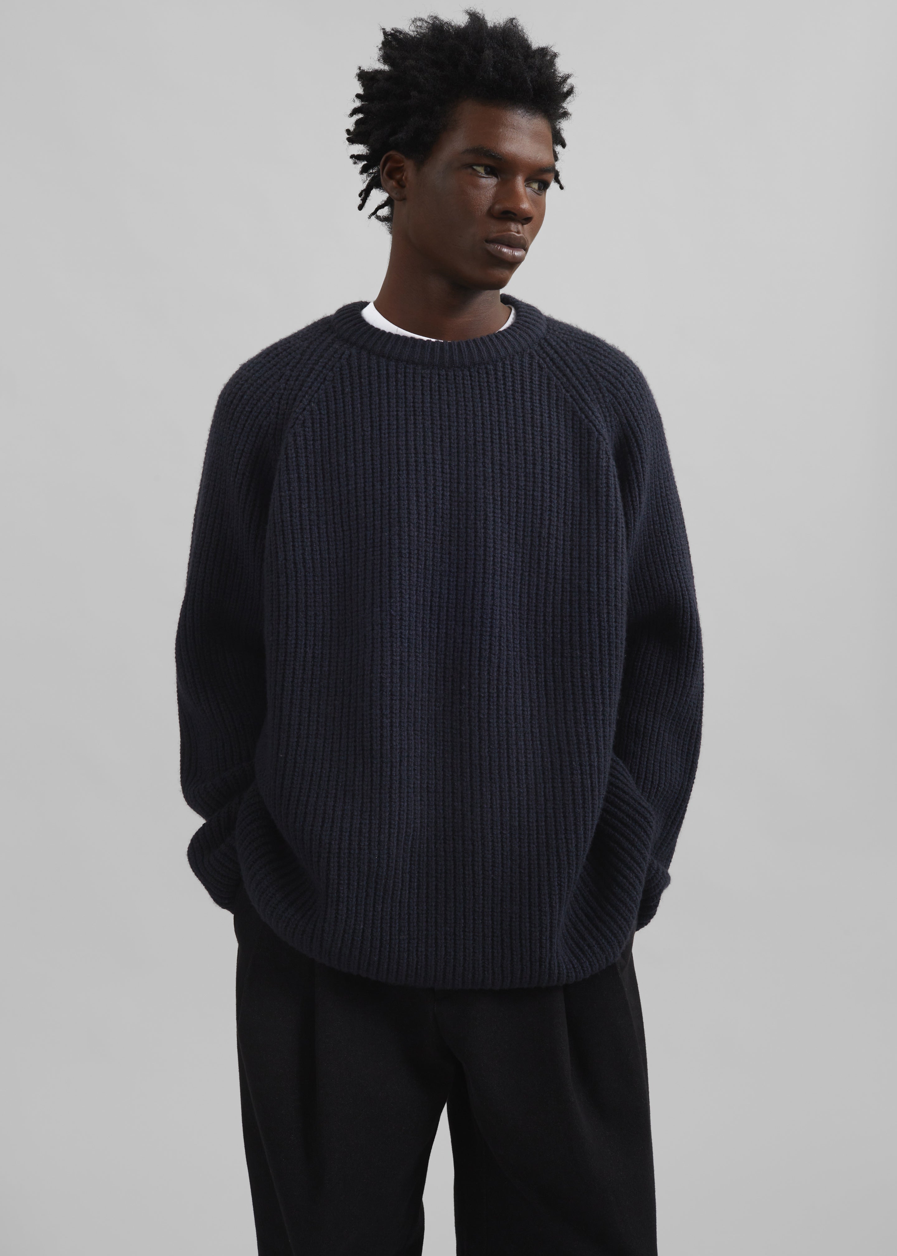 Carter Crew Neck Sweater - Navy - 5