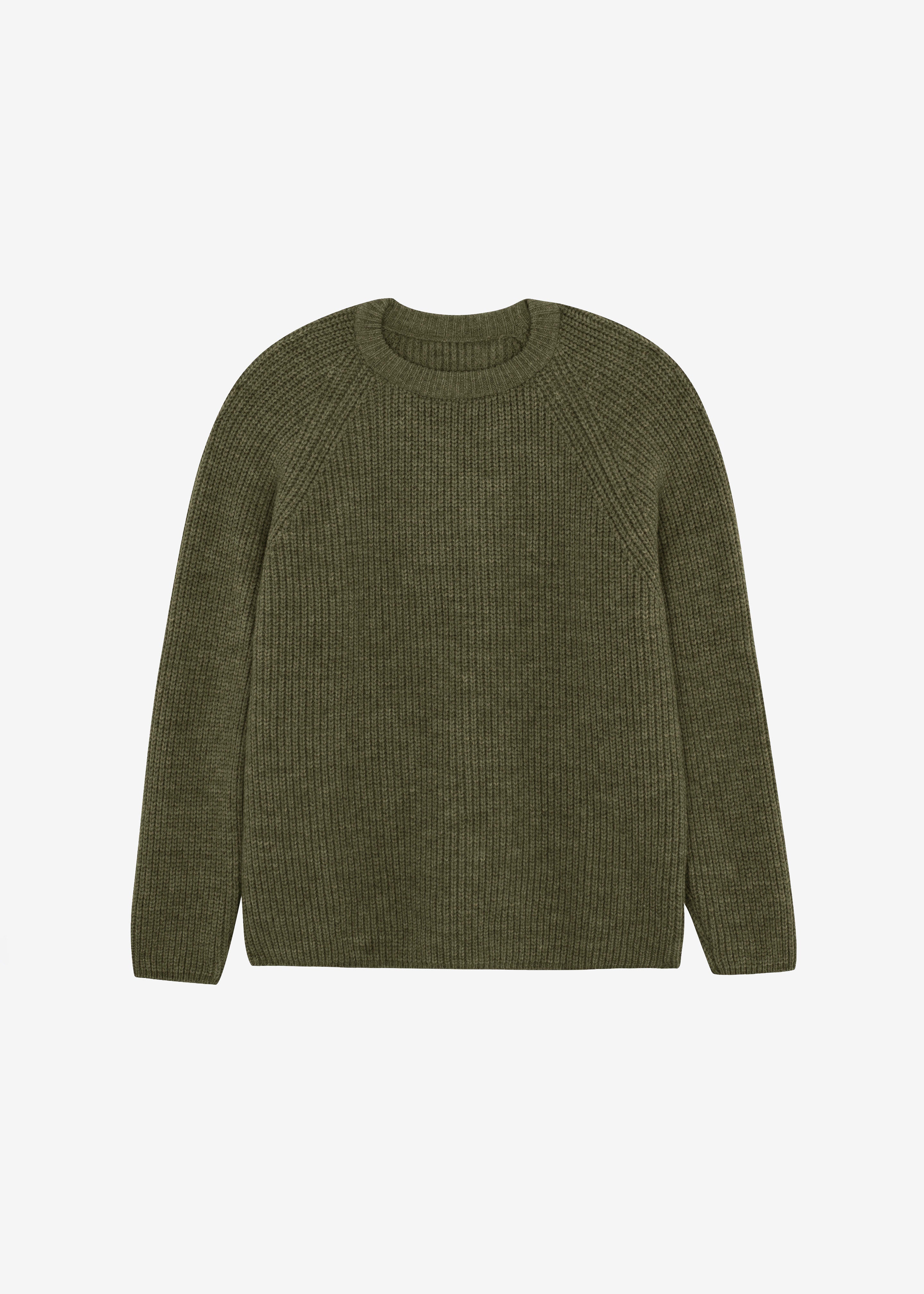 Carter Crew Neck Sweater - Olive - 6