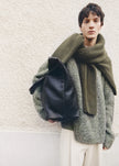 Carter Crew Neck Sweater - Olive/White