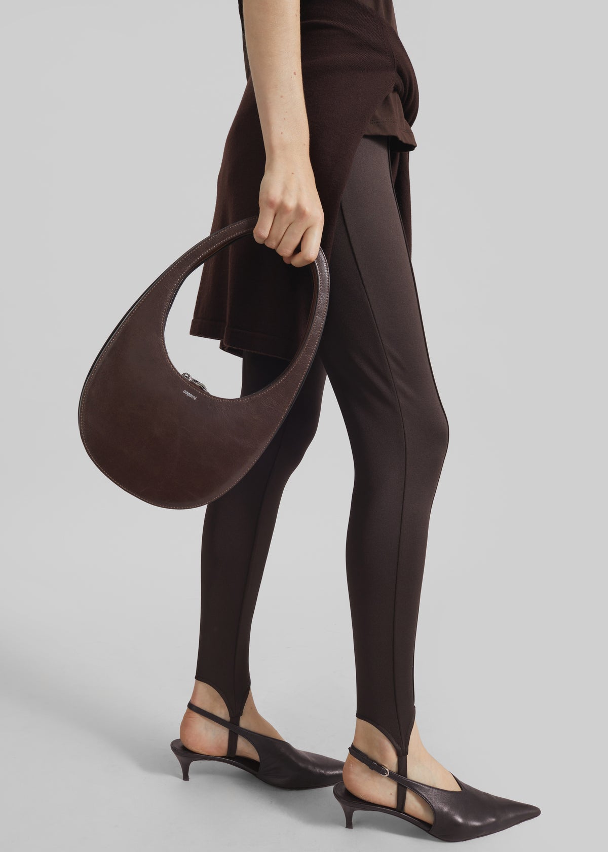 Caserta Stirrup Leggings - Brown - 1