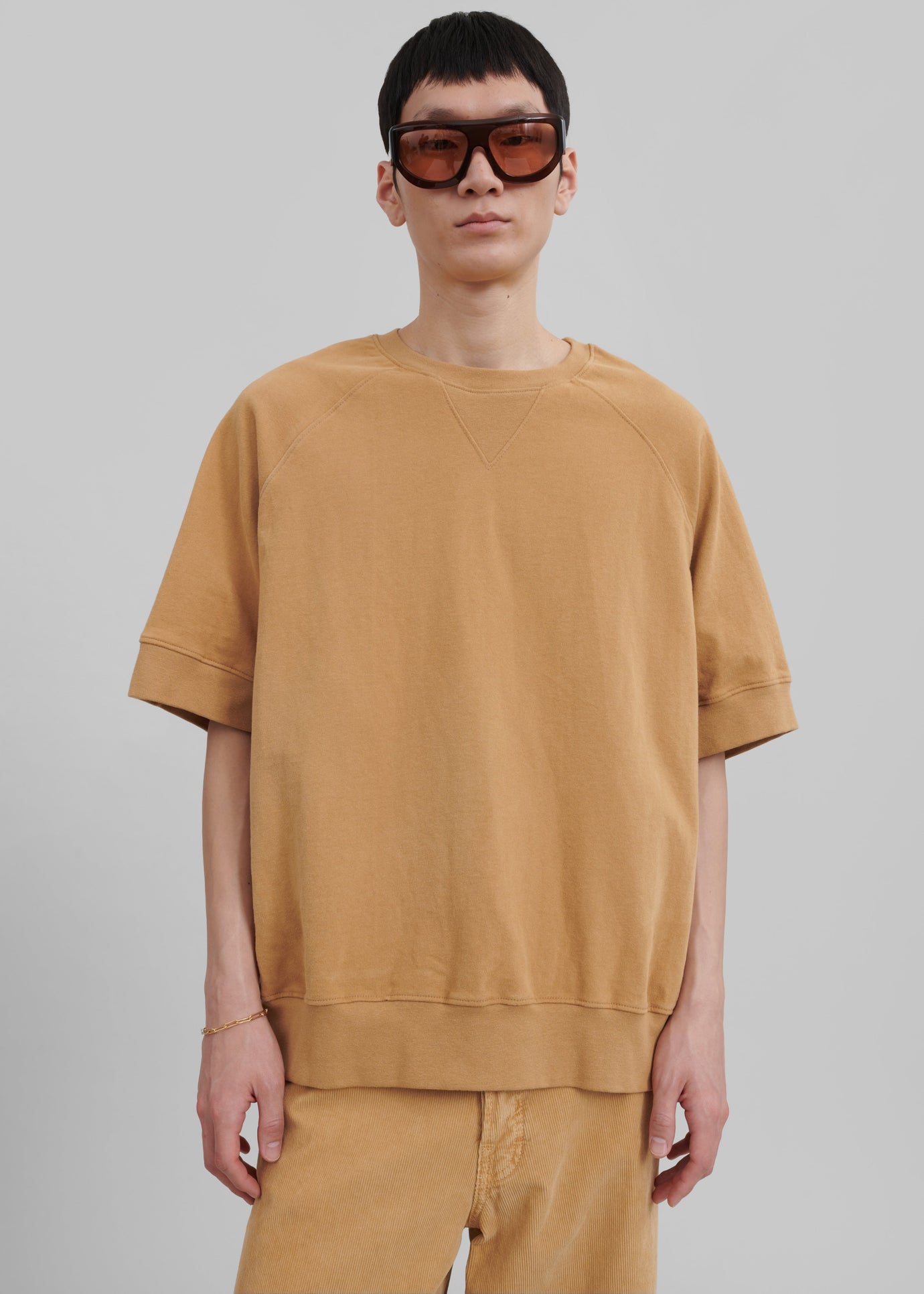 Caz Boxy Tee - Camel