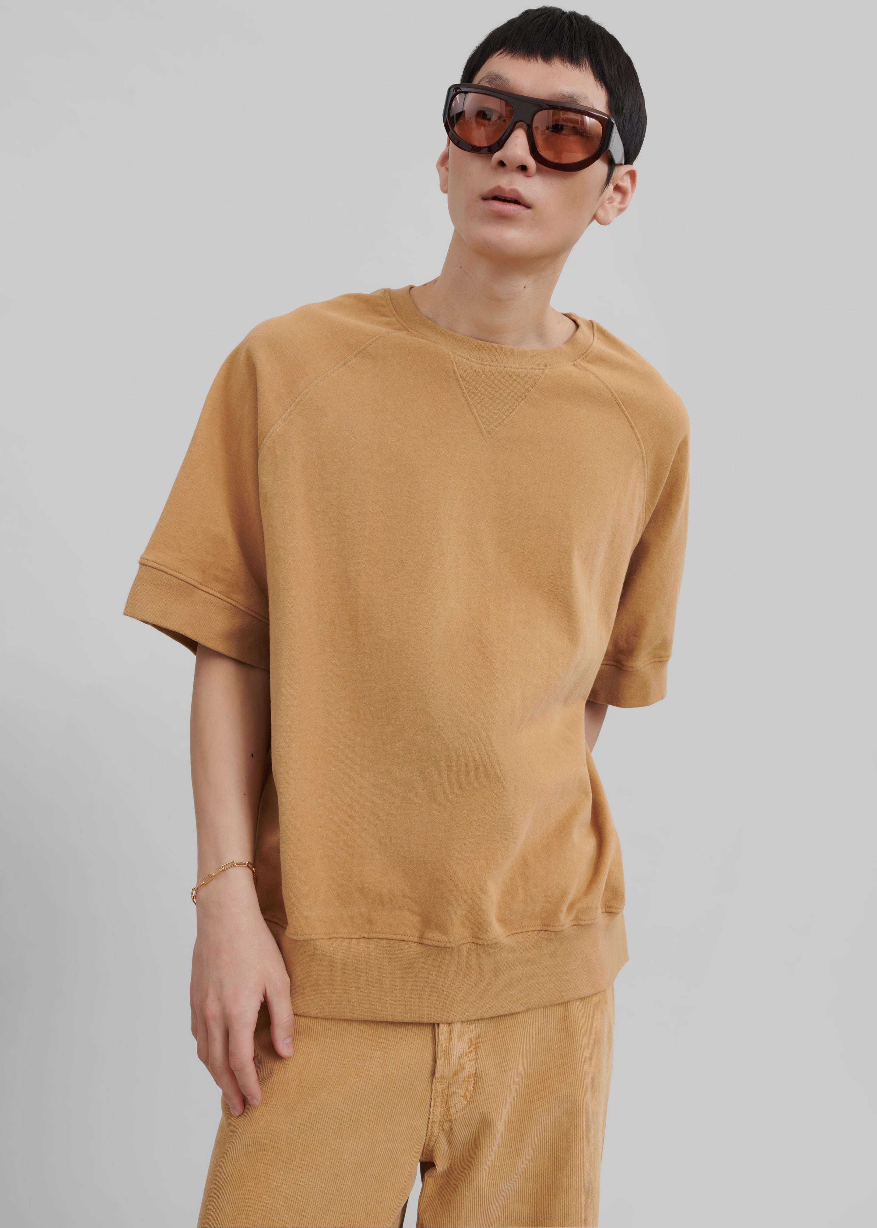 Caz Boxy Tee - Camel - 9