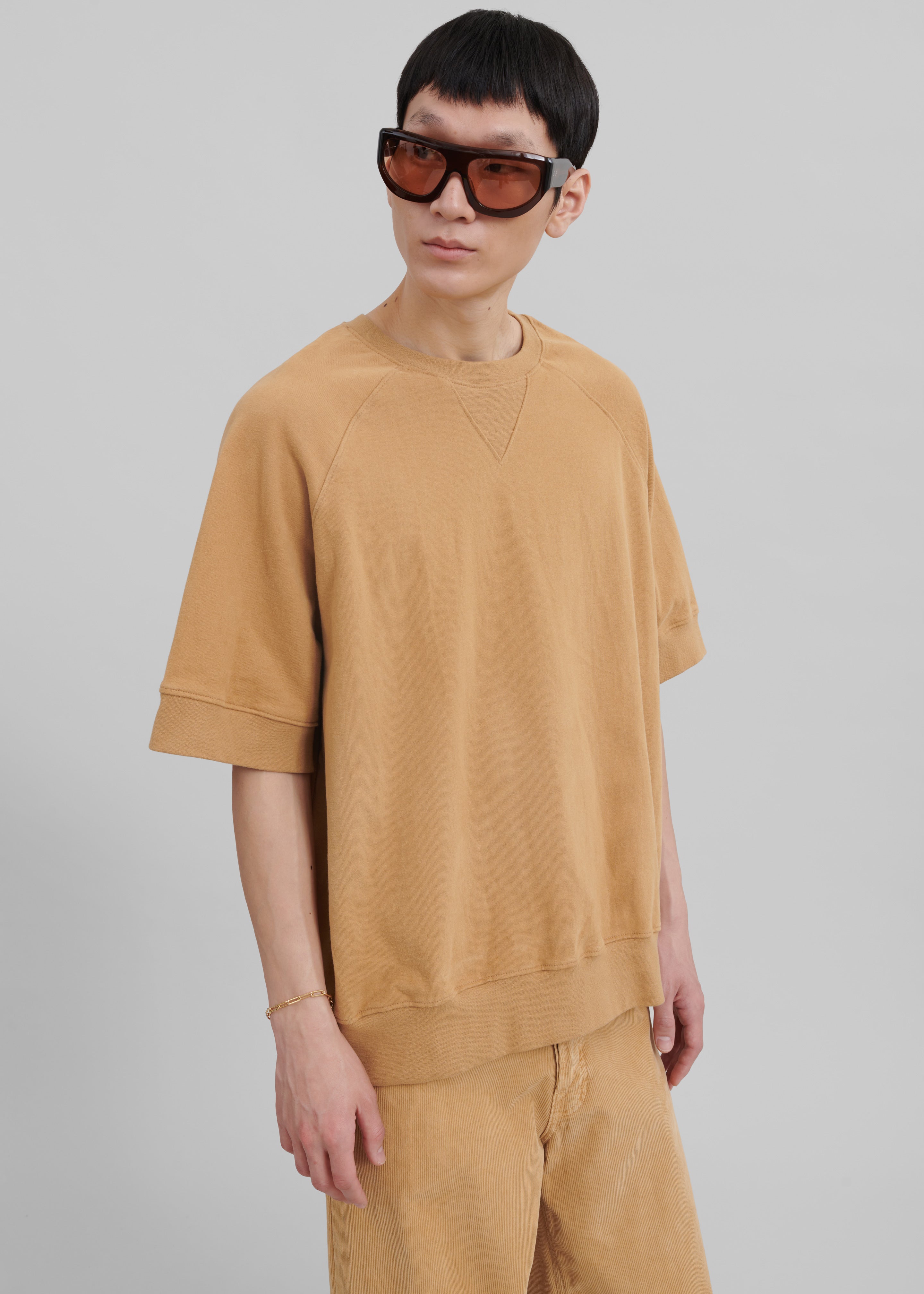 Caz Boxy Tee - Camel - 4