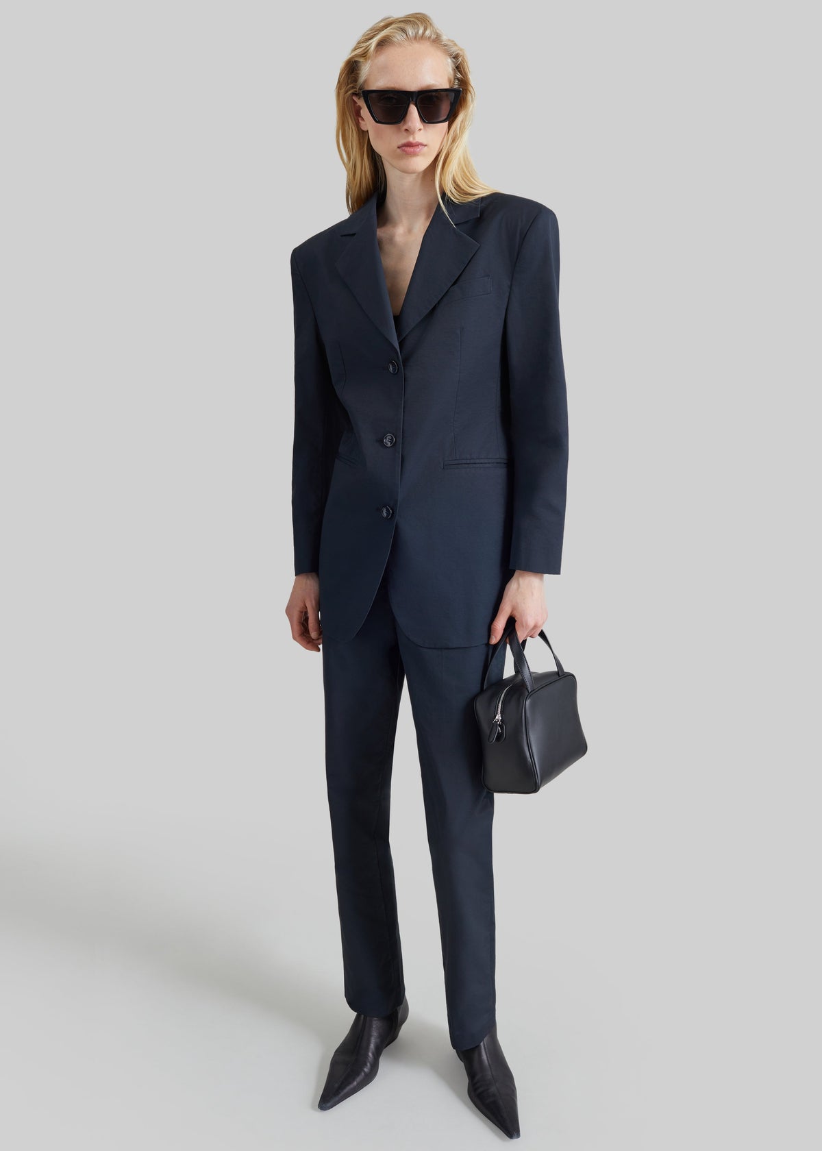 Pantaloni Cazal sartoriali slim - Blu navy