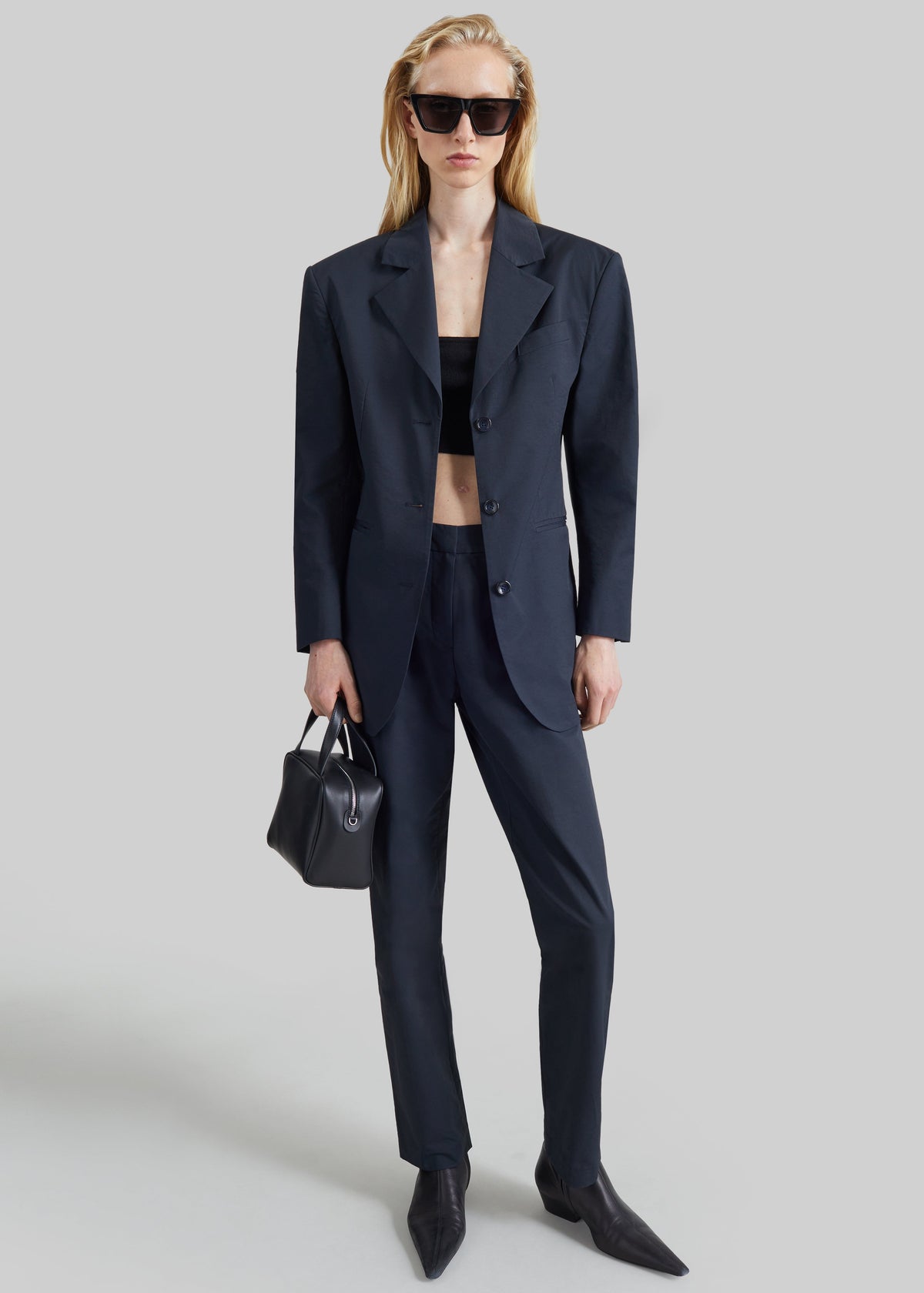 Pantaloni Cazal sartoriali slim - Blu navy