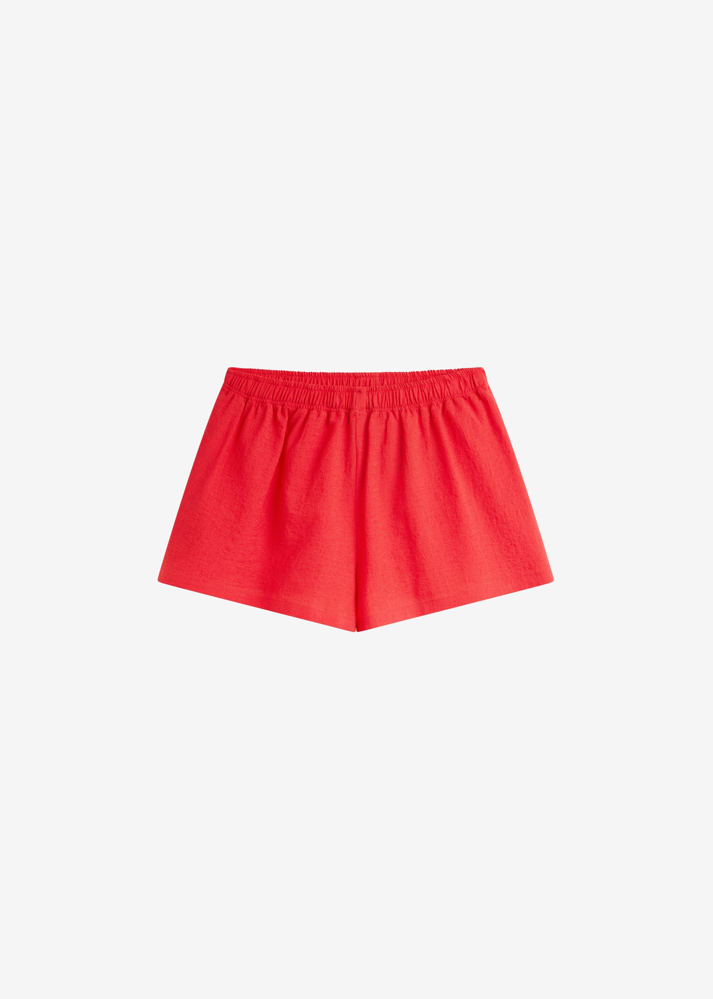 Mini short Cazaux texturé - Rouge - 9