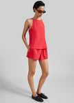 Mini short Cazaux texturé - Rouge