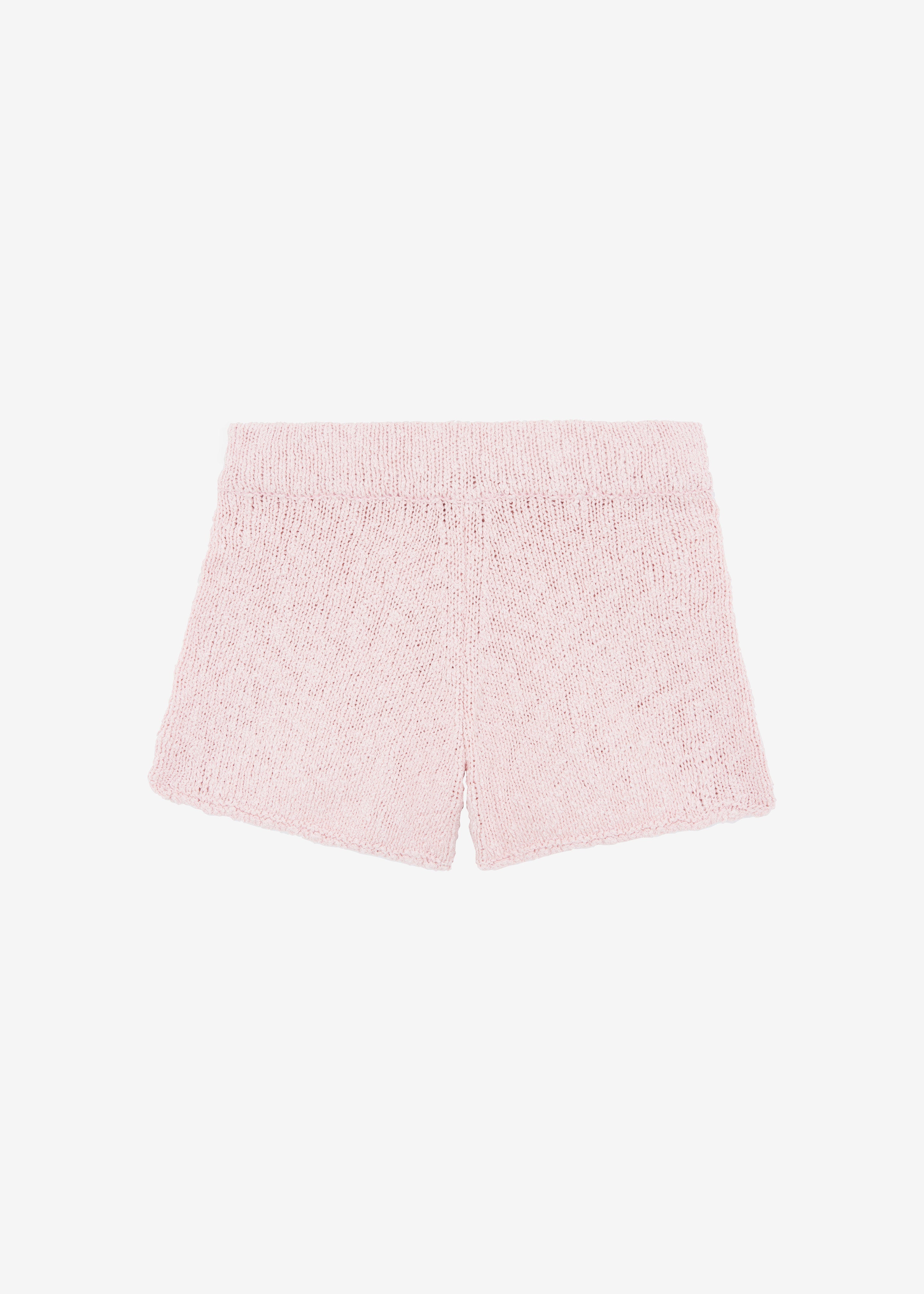 Cecilia Knitted Mini Shorts - Pink - 6