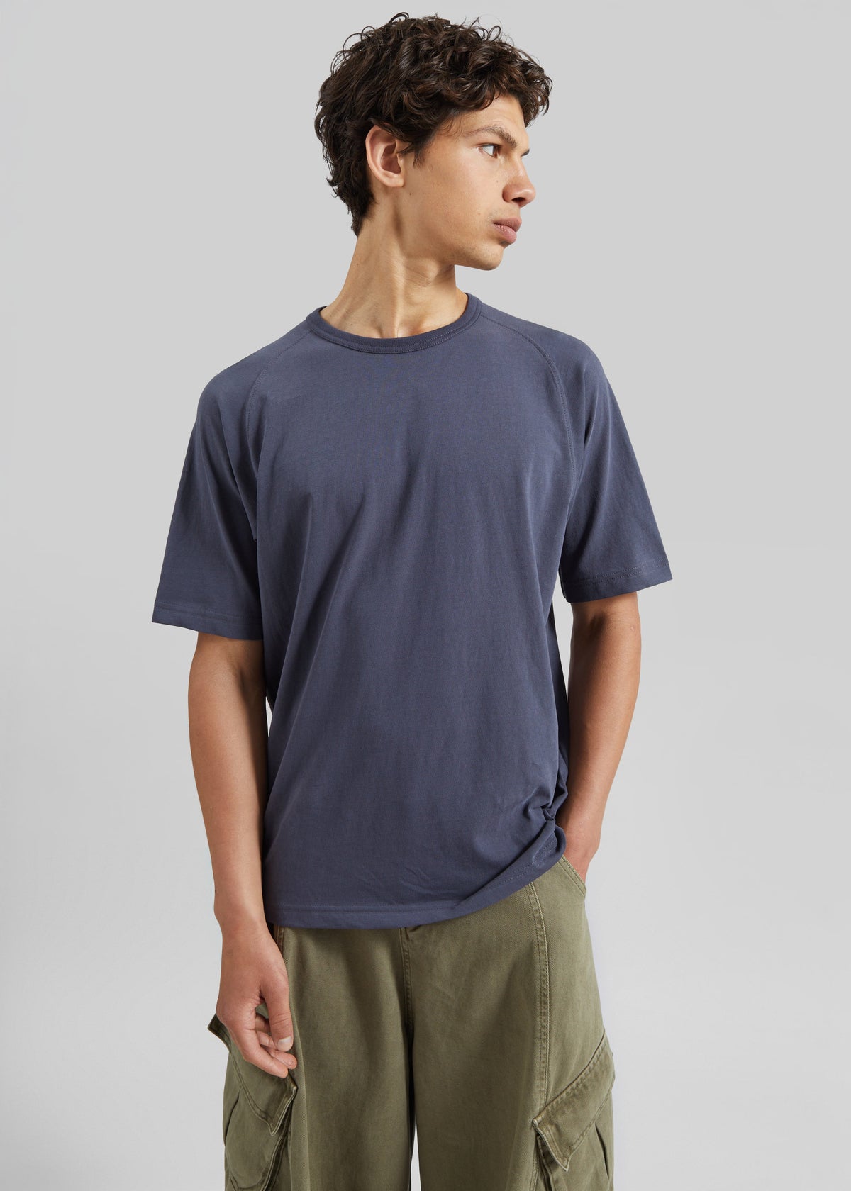 Ceduna Raglan Sleeve T-Shirt - Navy Melange - 4