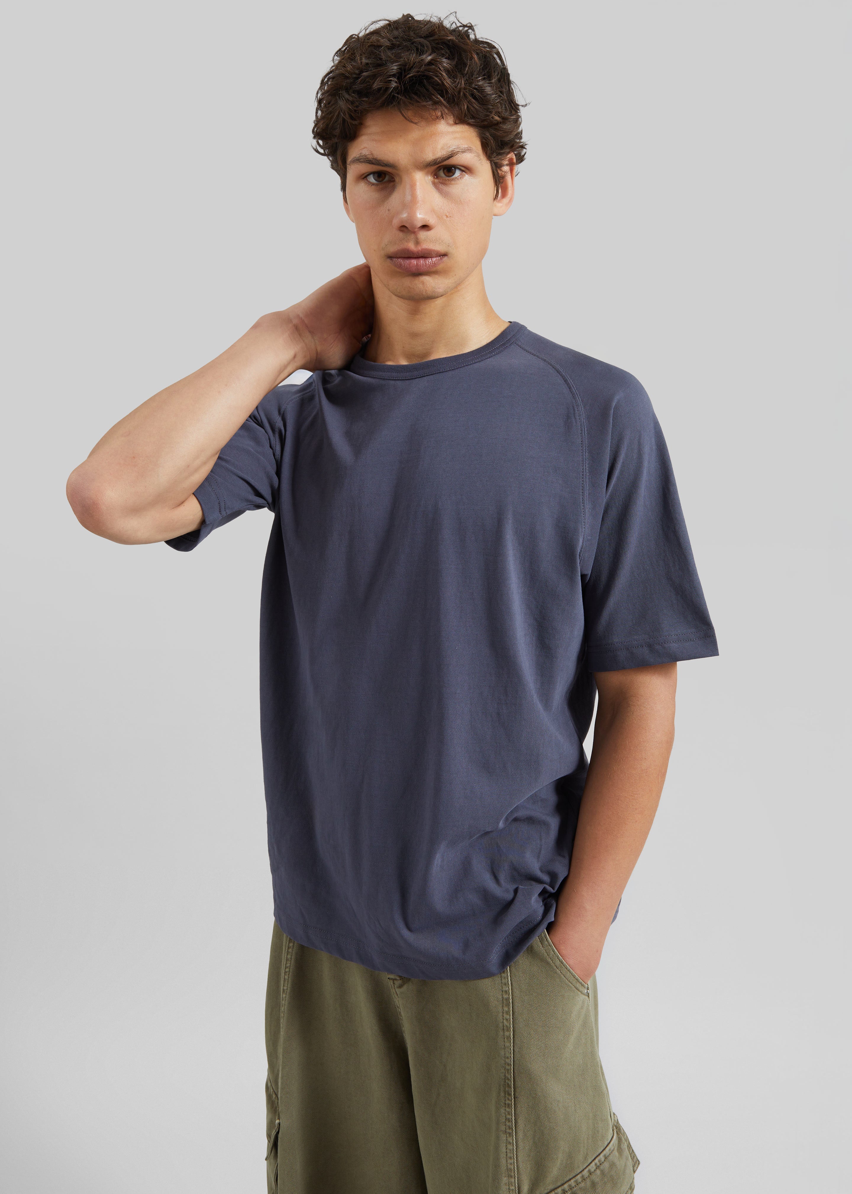 Ceduna Raglan Sleeve T-Shirt - Navy Melange - 5