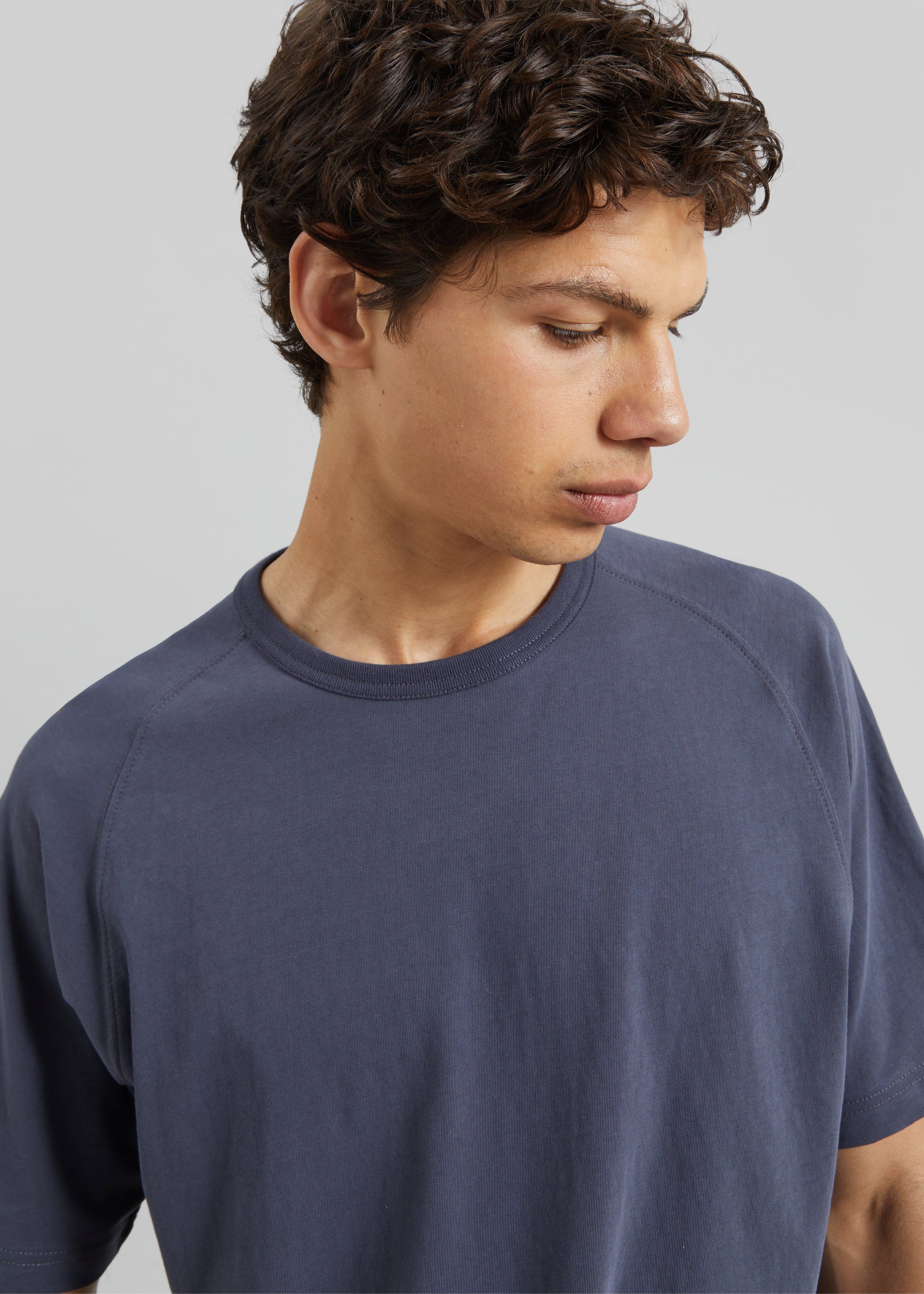 Ceduna Raglan Sleeve T-Shirt - Navy Melange - 2