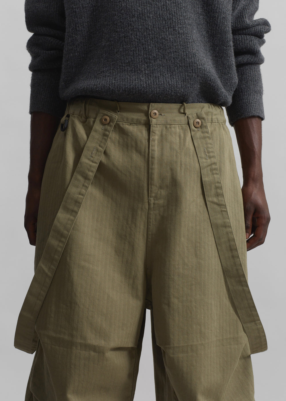 Chard Balloon Pants - Khaki - 1