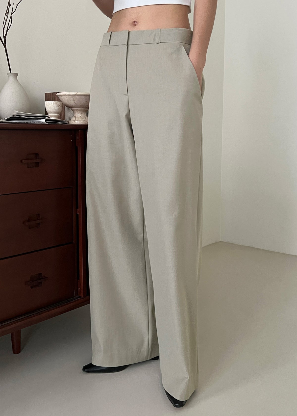 Charlotte Trousers - Beige - 2