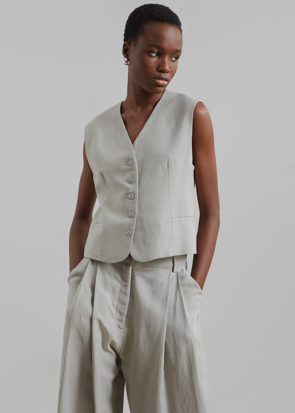 Chelsea Vest - Sage