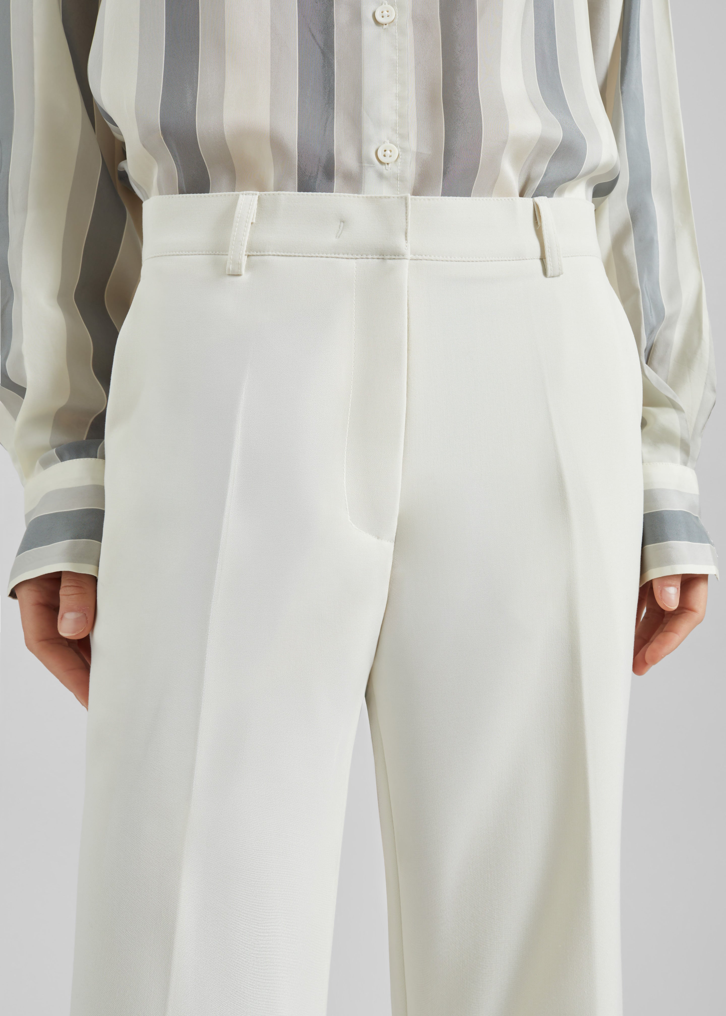 Chesnay Bootcut Pants - Cream - 4