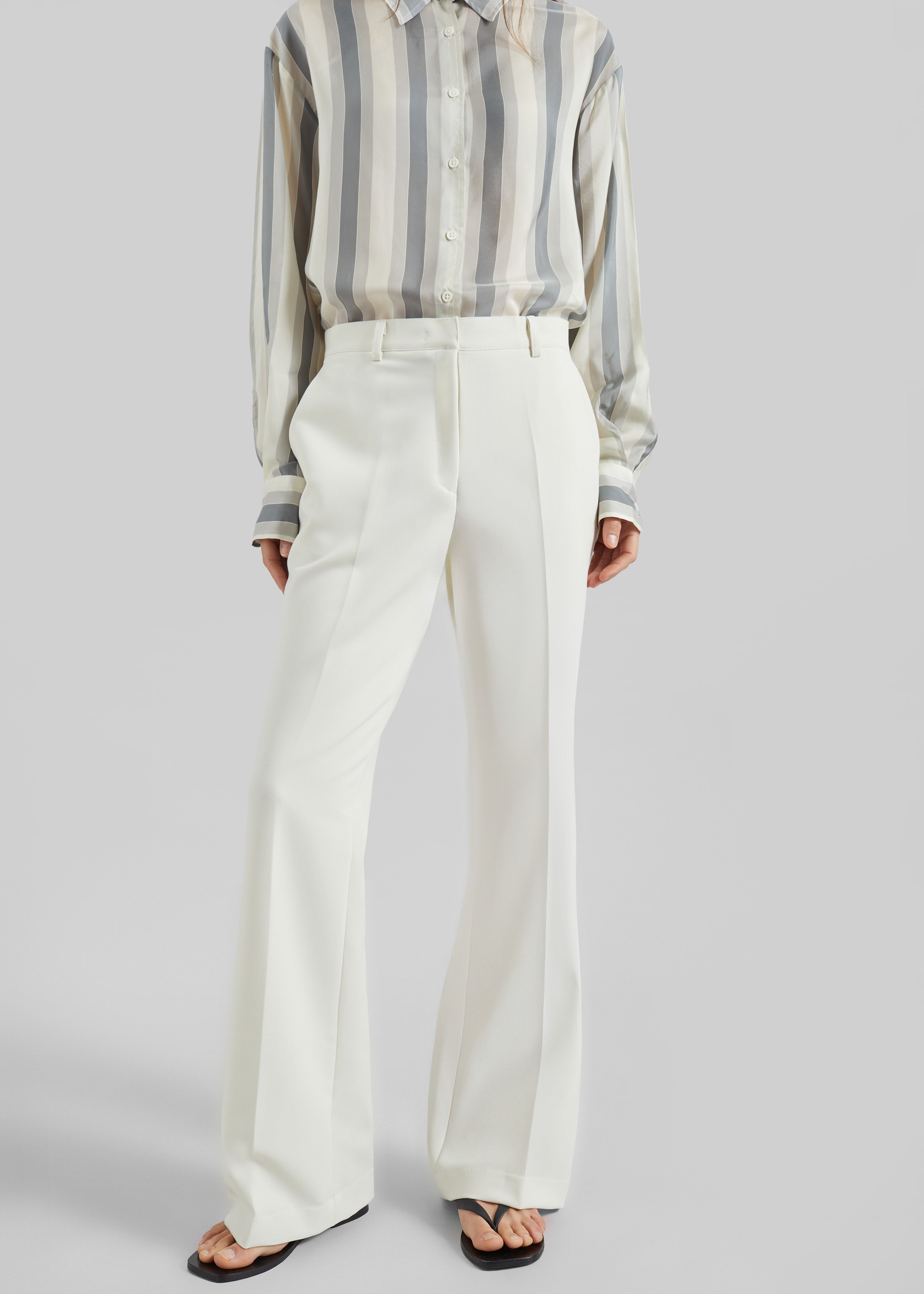 Chesnay Bootcut Pants - Cream - 5