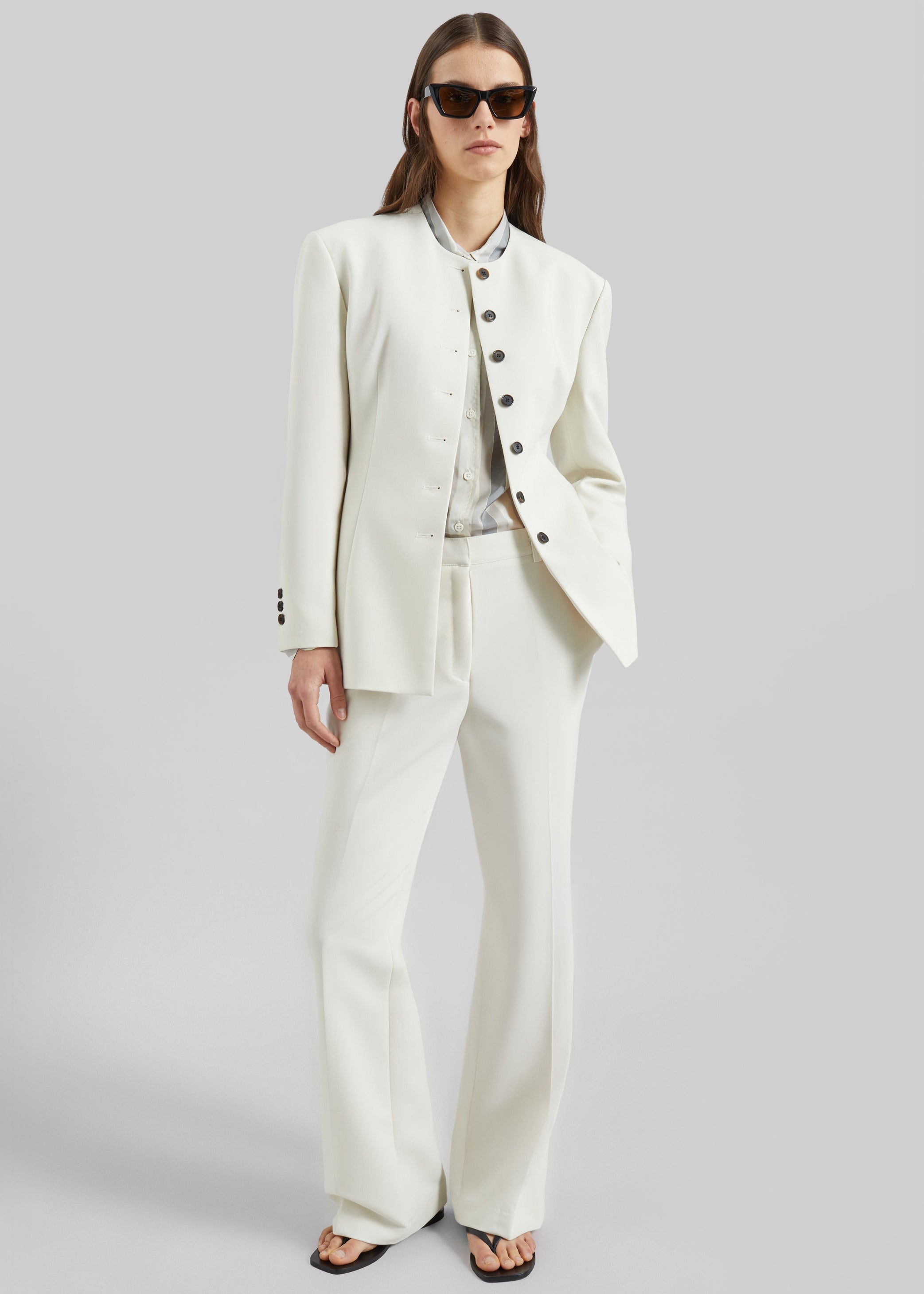 Shop the look image for Chesnay Bootcut Pants - Cream