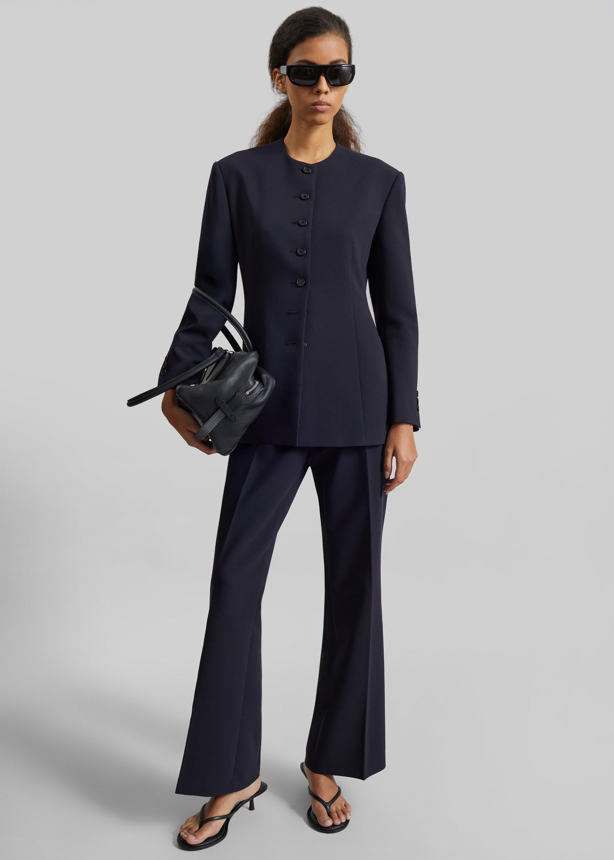 Chesnay Bootcut Pants - Navy - 7