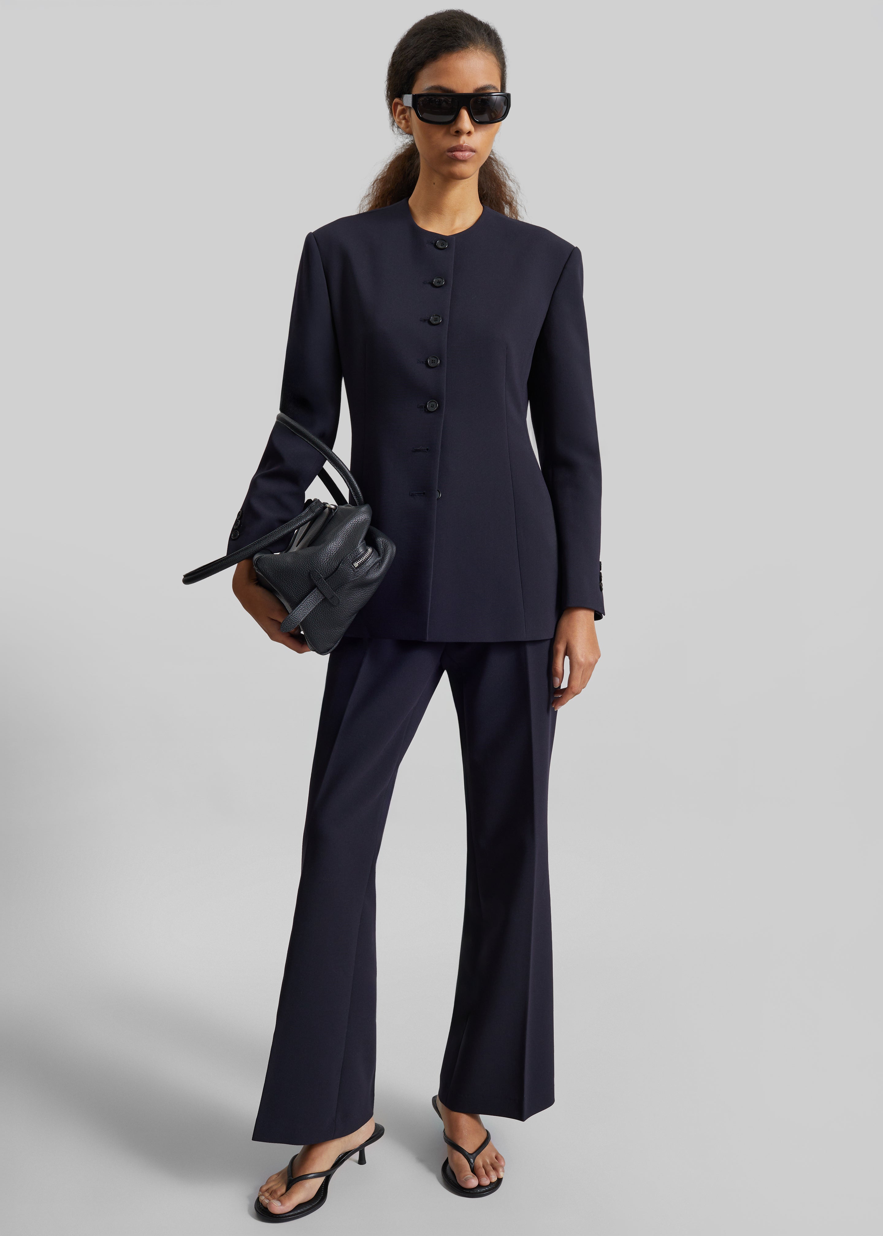 Chesnay Bootcut Pants - Navy - 7