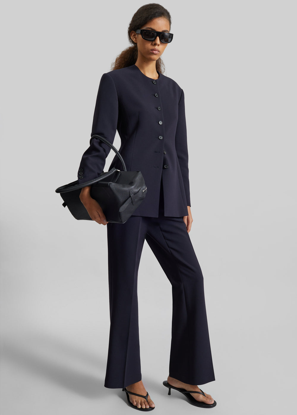 Chesnay Bootcut Pants - Navy - 1