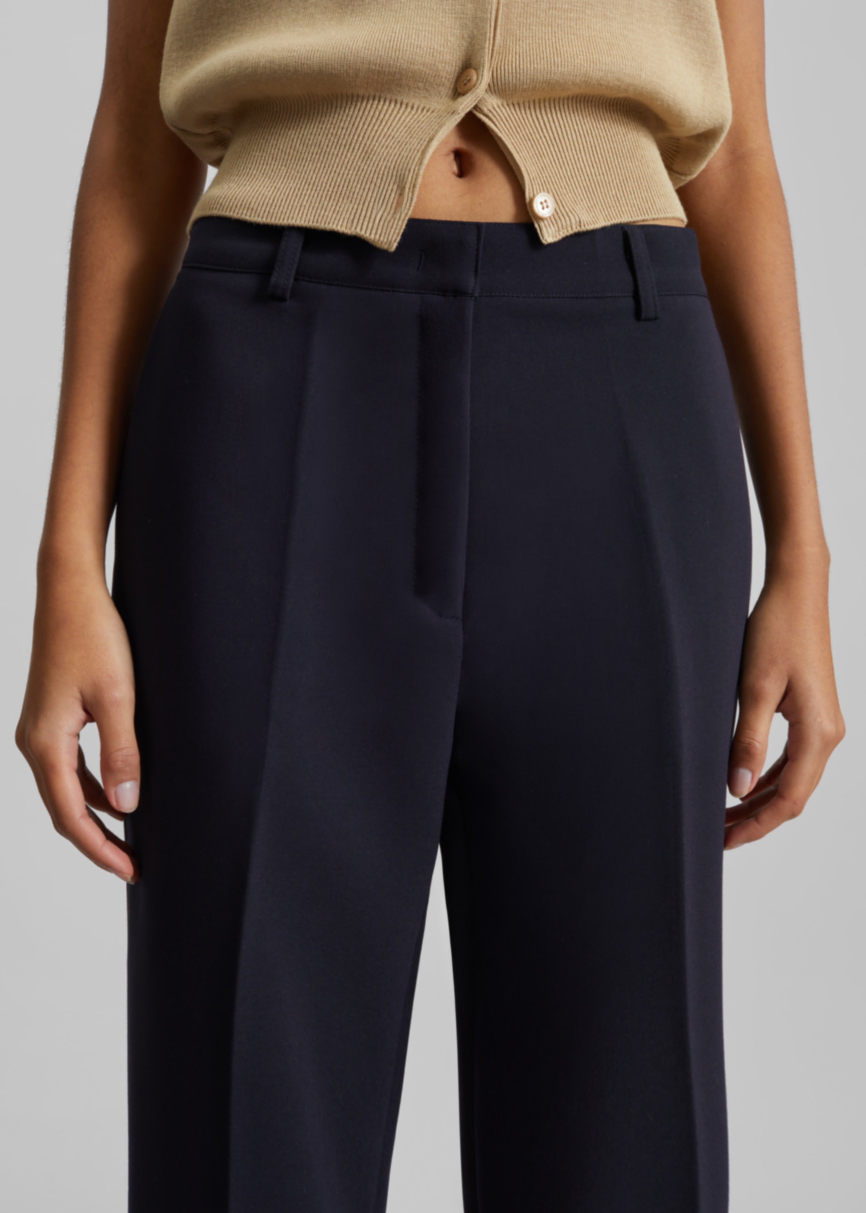 Chesnay Bootcut Pants - Navy - 5
