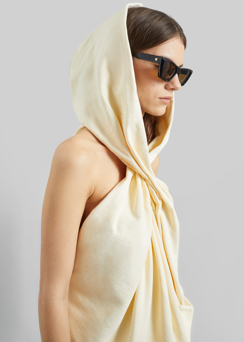 Christopher Esber Archie Hooded Top - Butter - 1