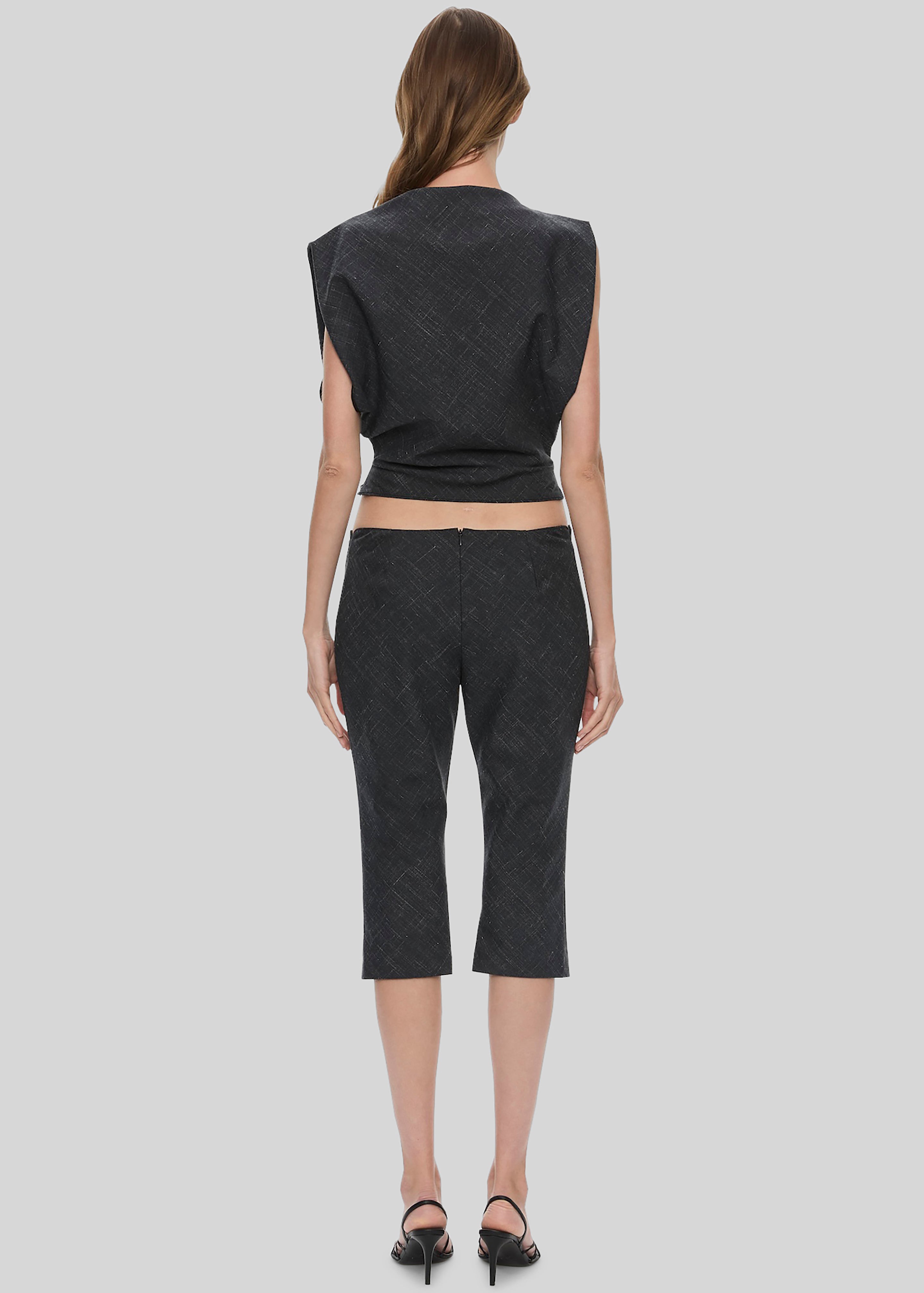 Christopher Esber Banyan Capri Pants - Tropical Charcoal Marle - 5
