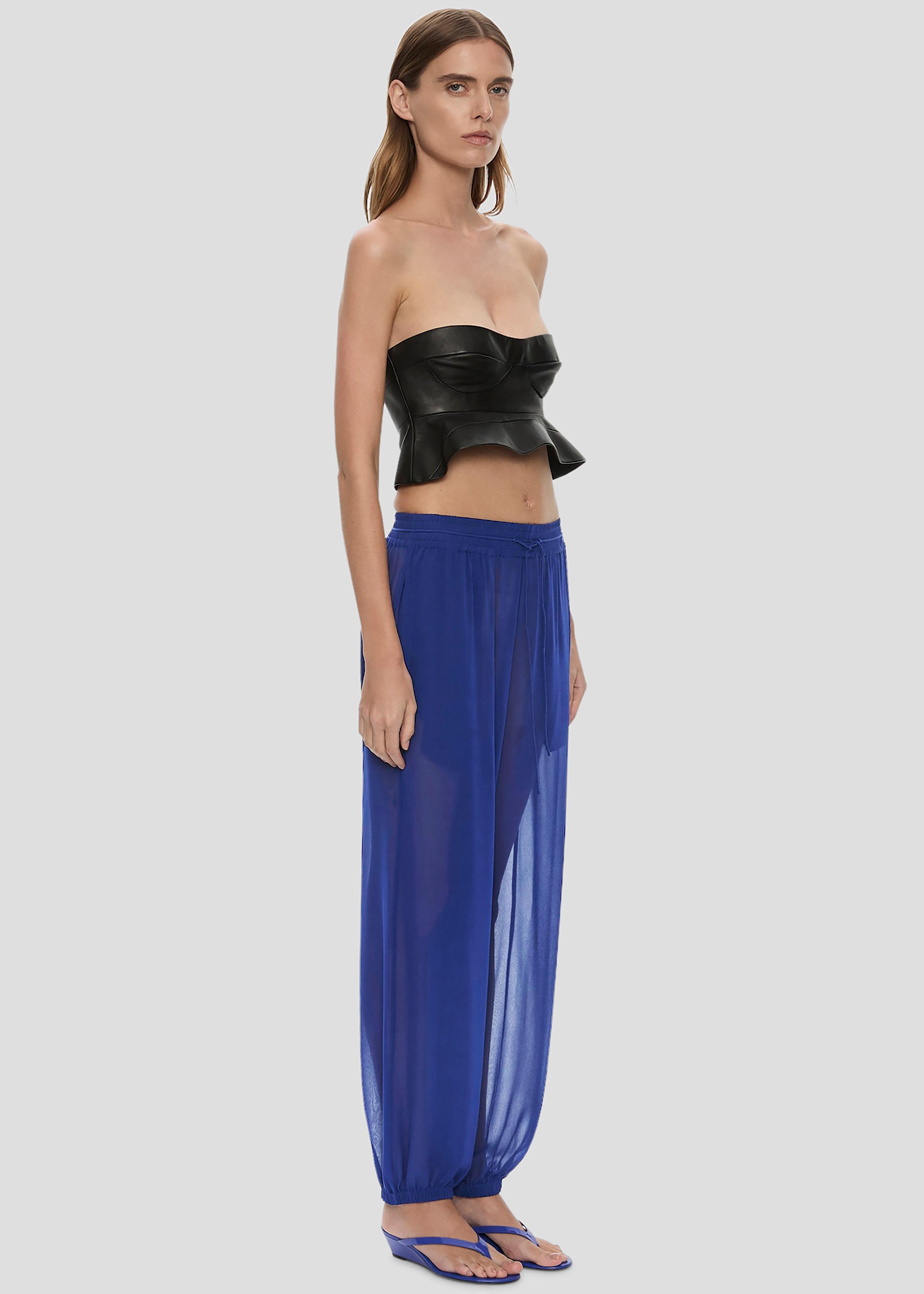 Christopher Esber Bennett Silk Pants - Ink - 1
