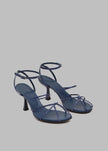 Christopher Esber Blaze Embossed Heels - Sodalite