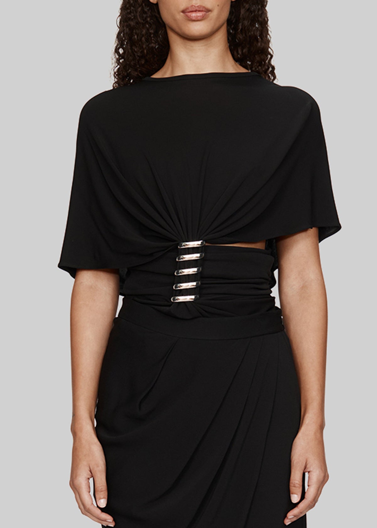 Christopher Esber Coiled Jersey Tee - Black - 3