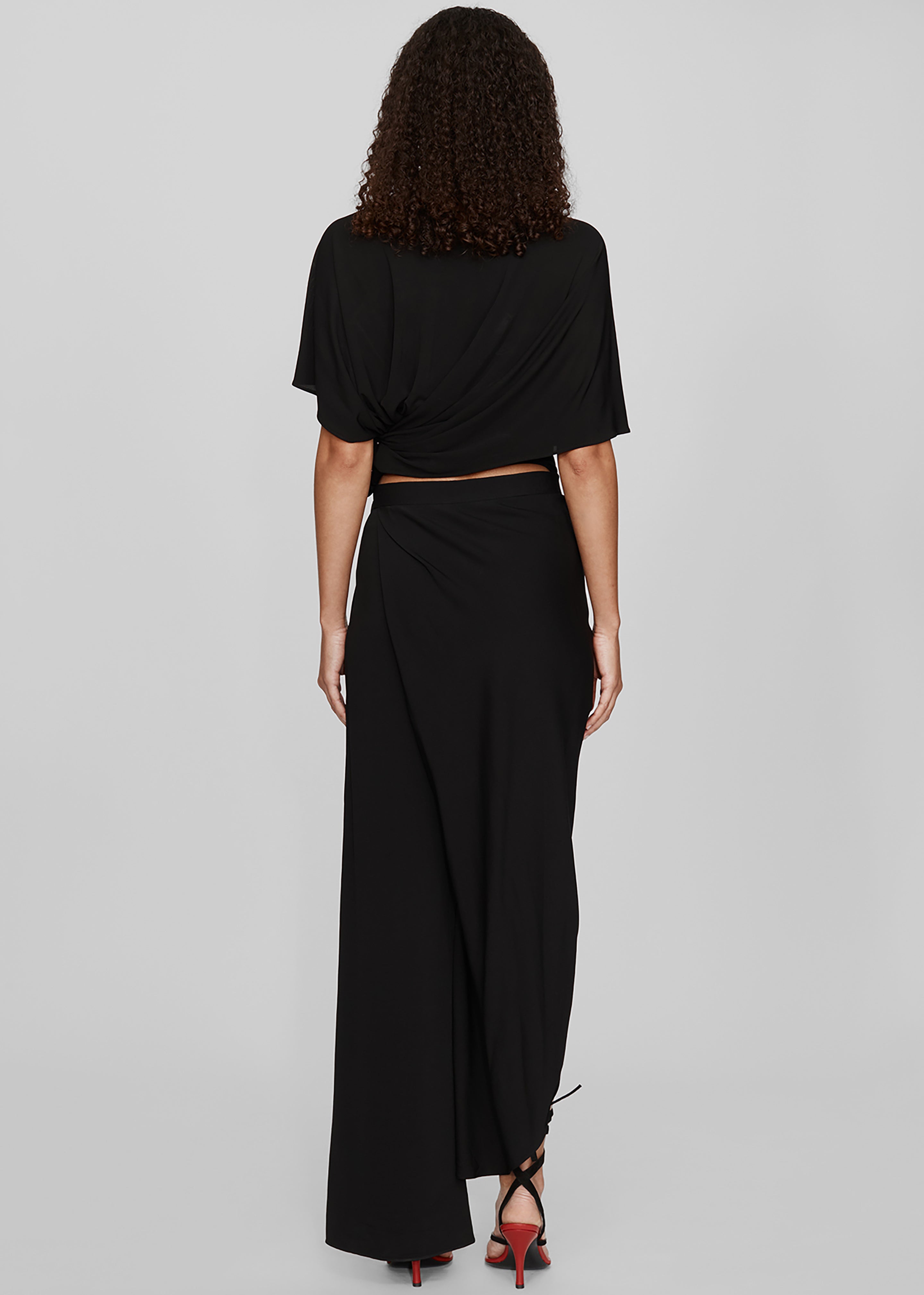 Christopher Esber Coiled Jersey Tee - Black - 5