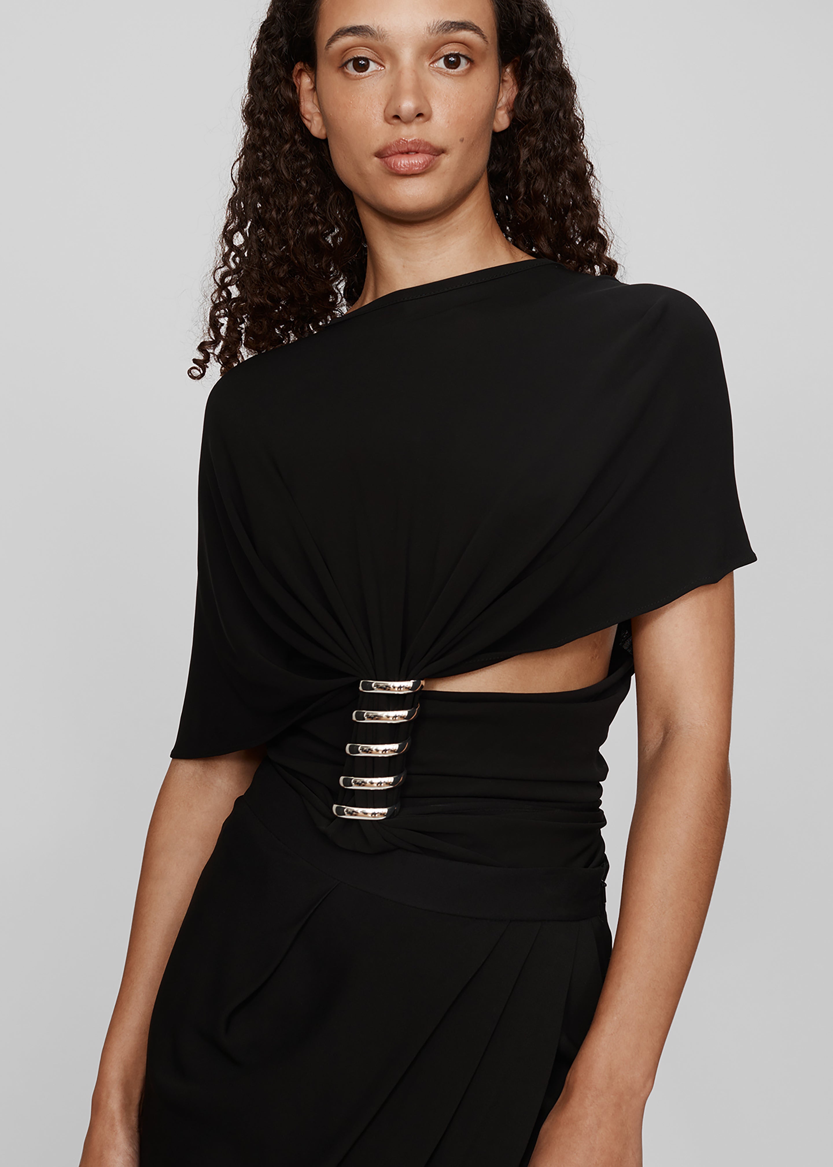 Christopher Esber Coiled Jersey Tee - Black - 1