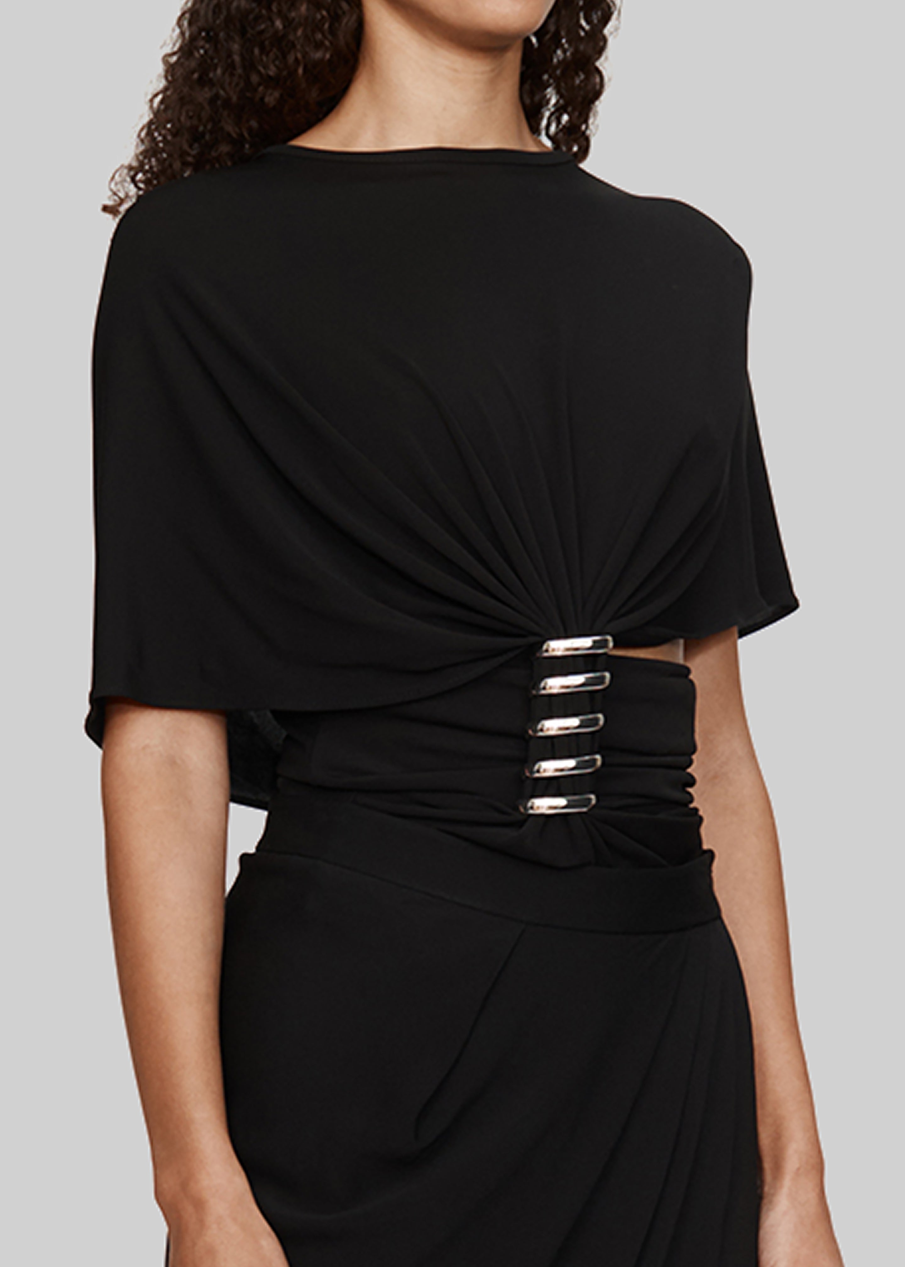 Christopher Esber Coiled Jersey Tee - Black - 4