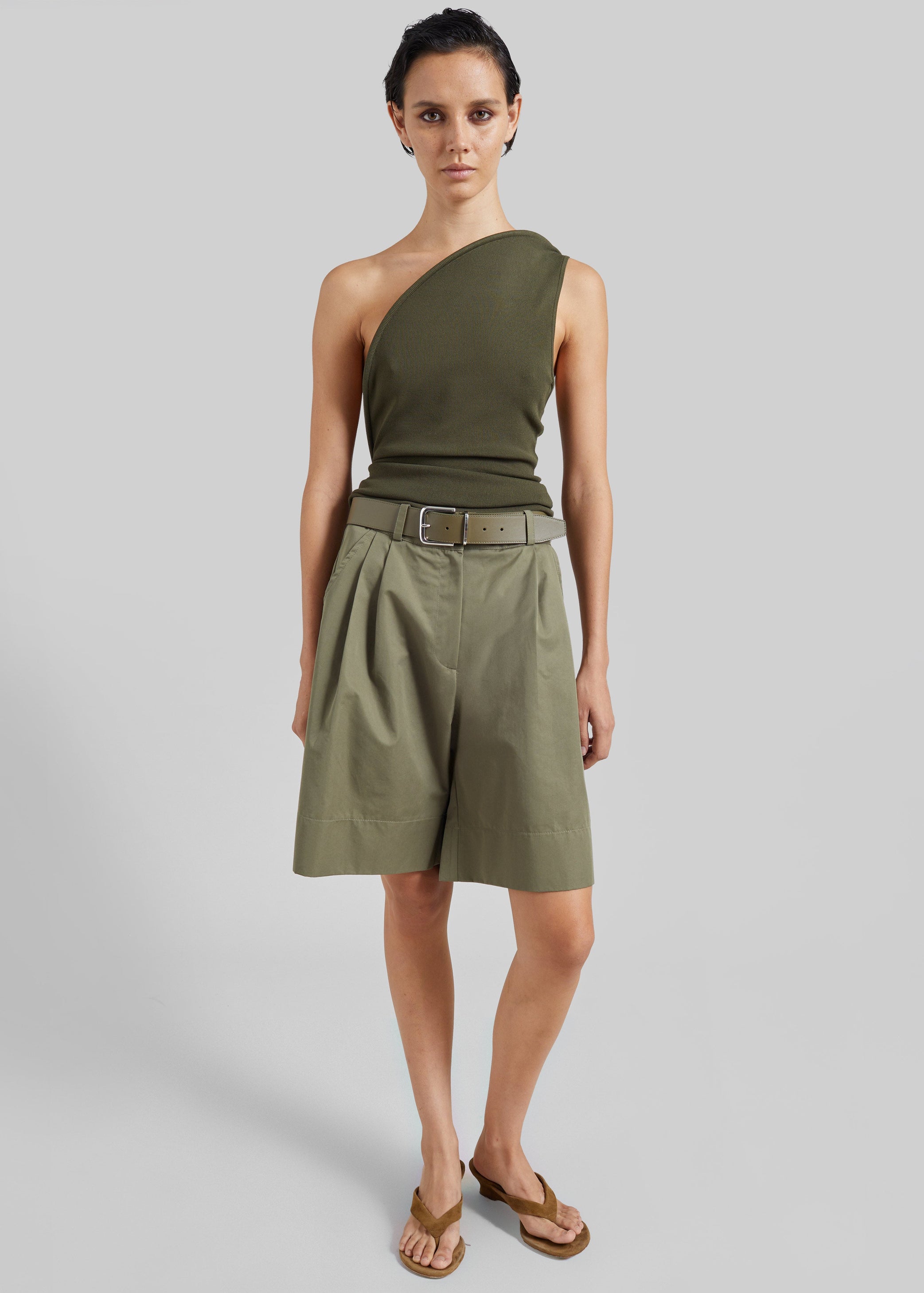 Shop the look image for Christopher Esber Concave Wired Top - Kombu Green